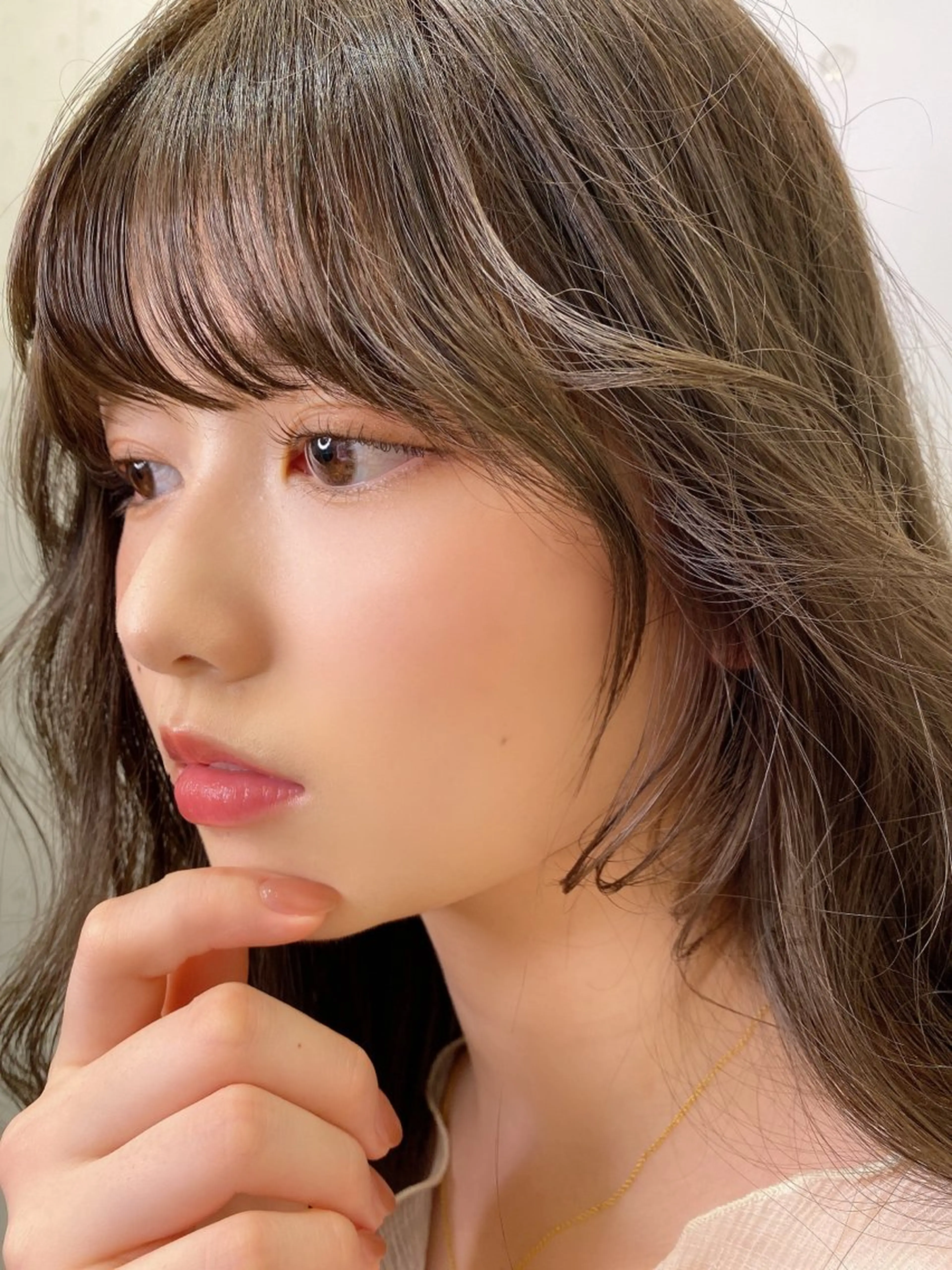 ロング カラー 髪質改善 トリートメント 韓国/ワンホンヘア 髪質改善/MaCoのヘアスタイル