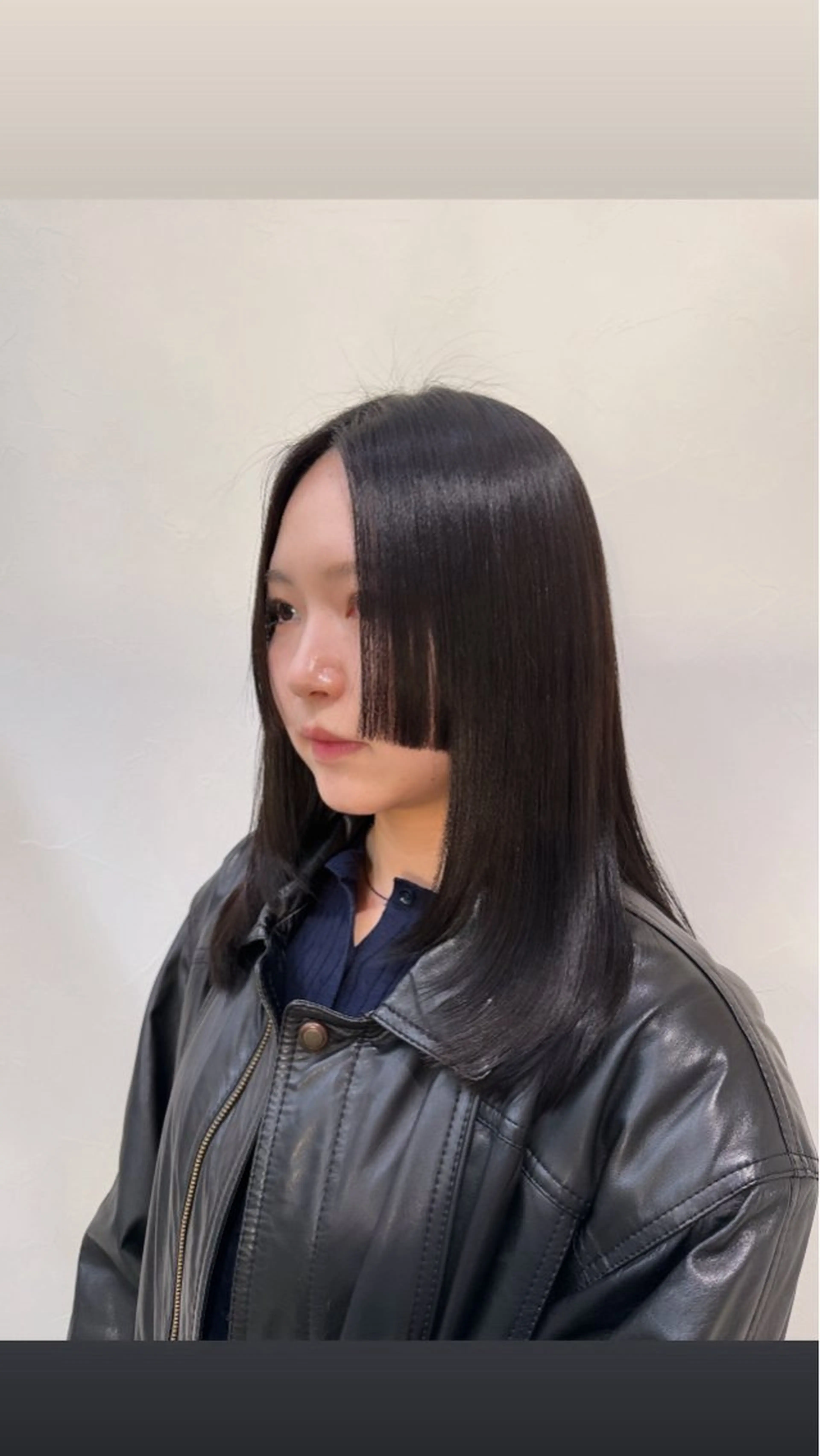 セミロング 姫カット レイヤーカット 縮毛矯正 髪質改善×艶カラー Haruのヘアスタイル