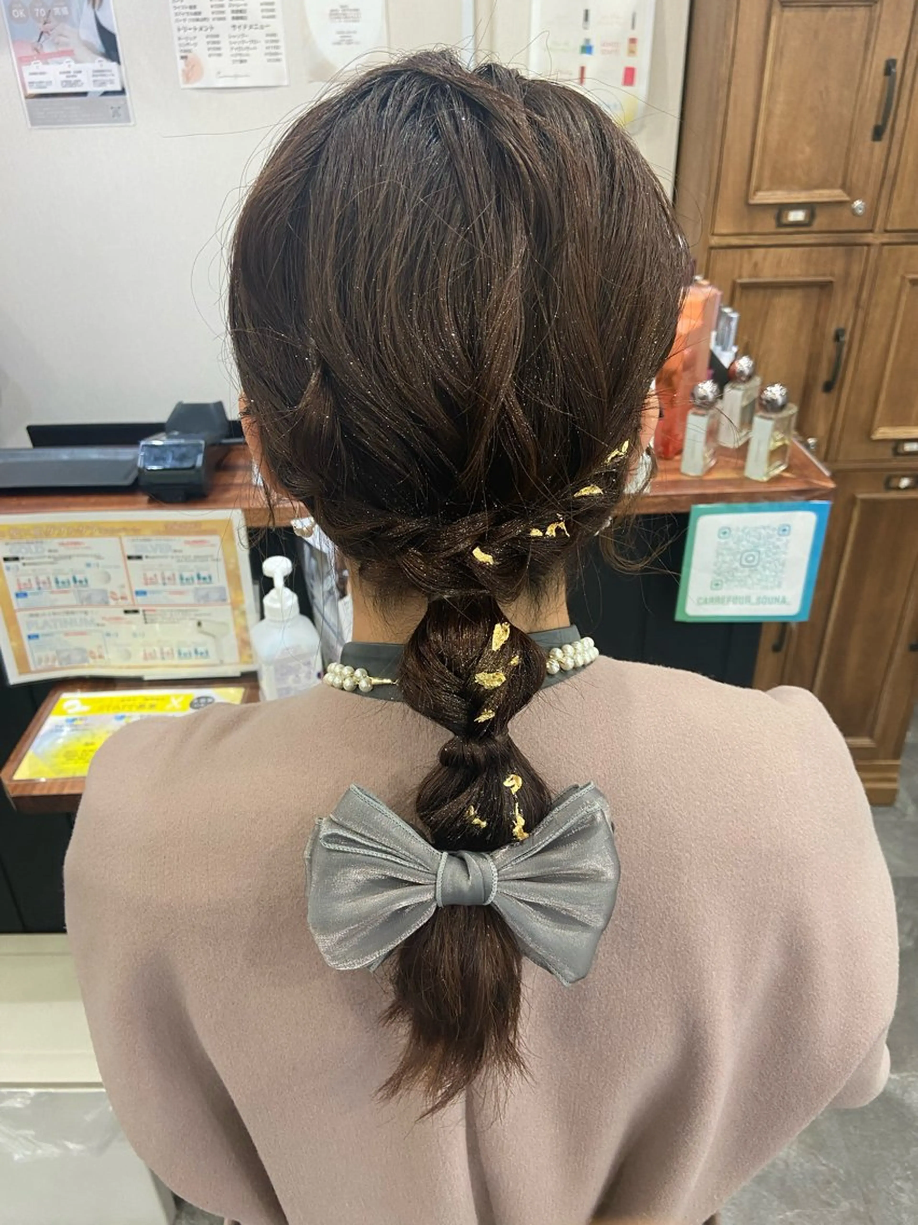 ミディアム ヘアアレンジ 籾木 美優のヘアスタイル