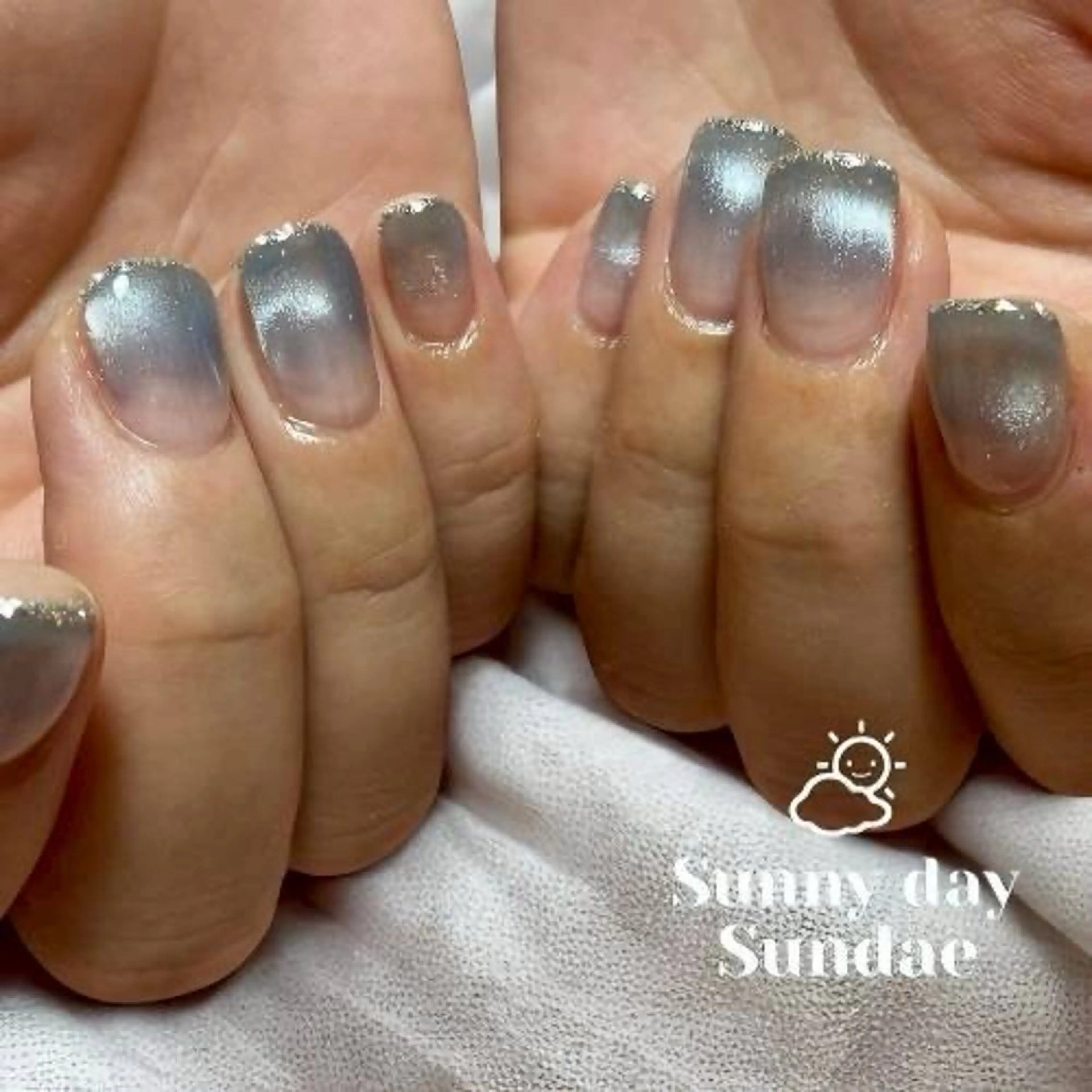 ネイル ラメ(グリッター) マグネットネイル ハンドネイル mako 🌷のネイルデザイン