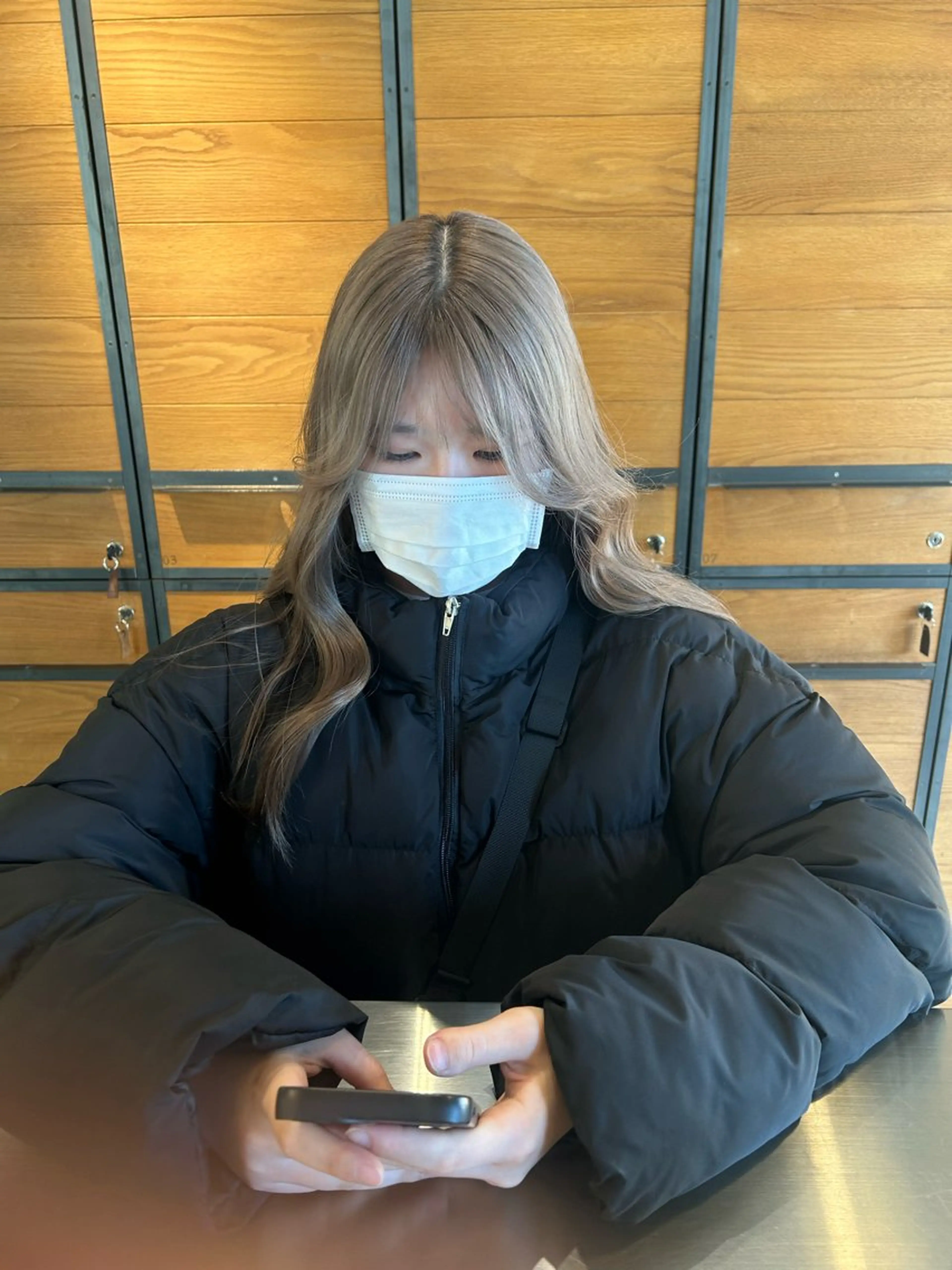 ロング カラー ベージュカラー ブリーチ ホワイトベージュ ヘアカラー keen 立川のヘアスタイル