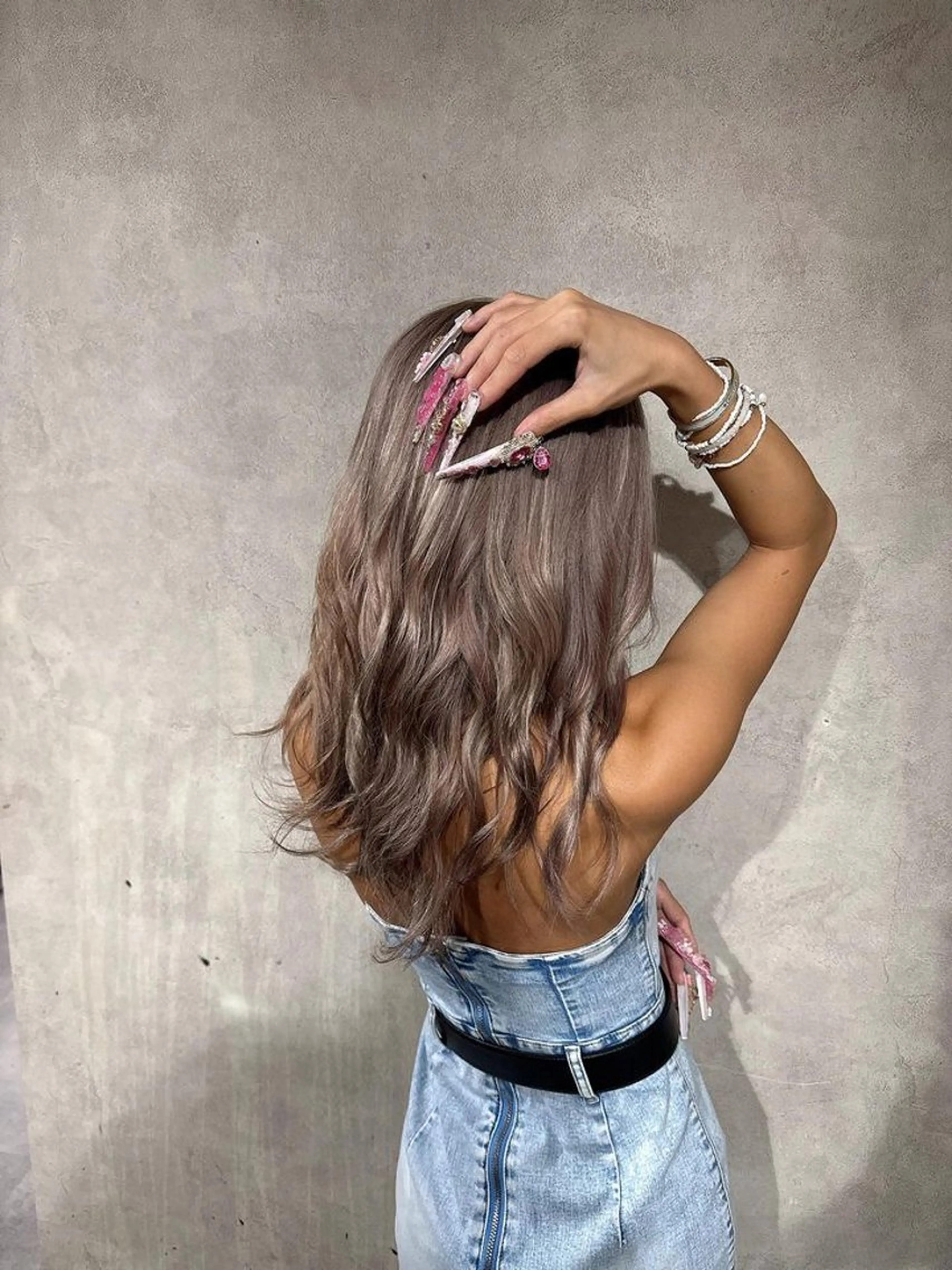 カラー ヘアカラー ヘアセット Seleneコウキ ブリーチ/ハイトーンのヘアスタイル