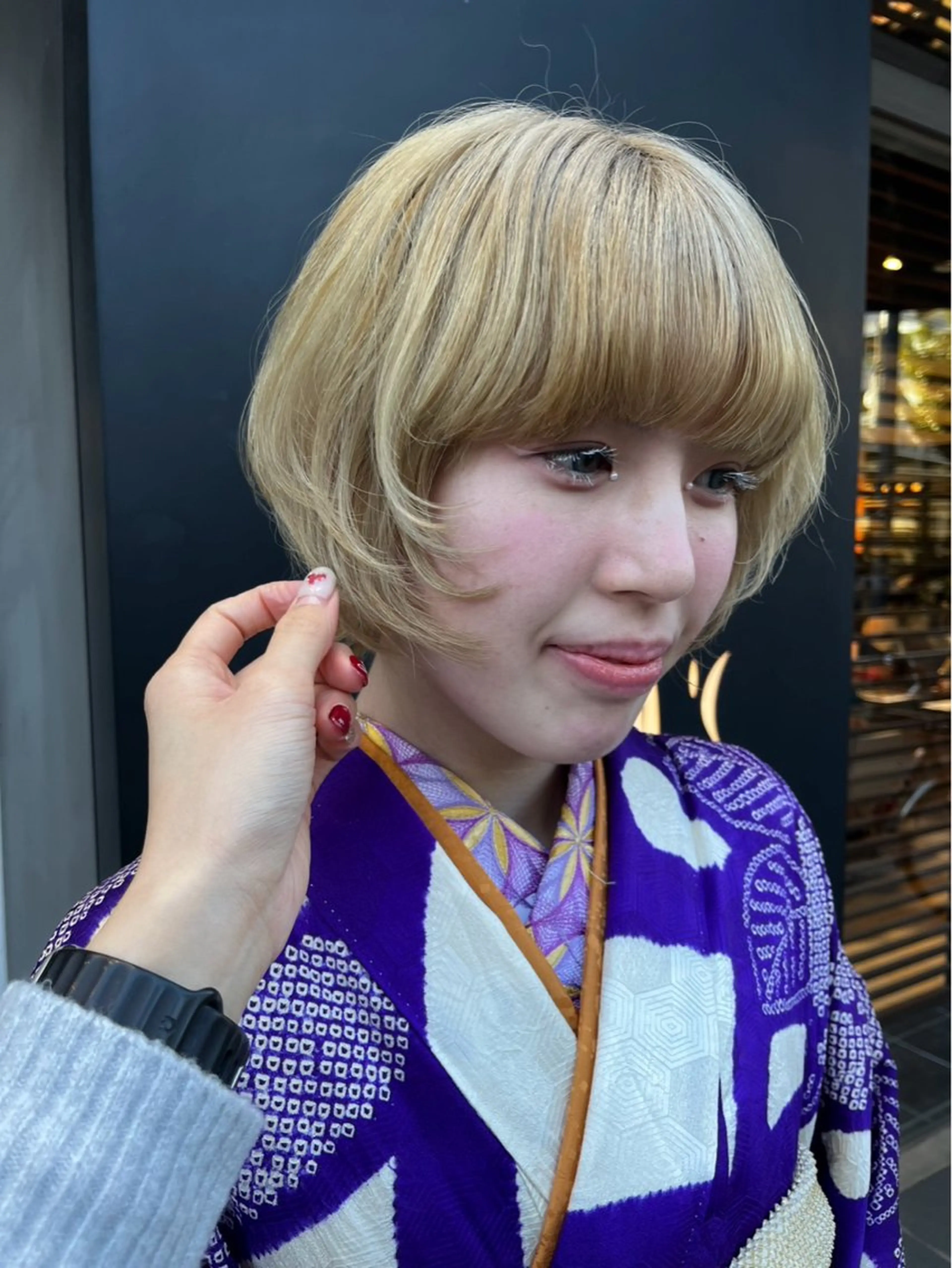 ショート カラー カット ヘアカラー noto mitsukiのヘアスタイル