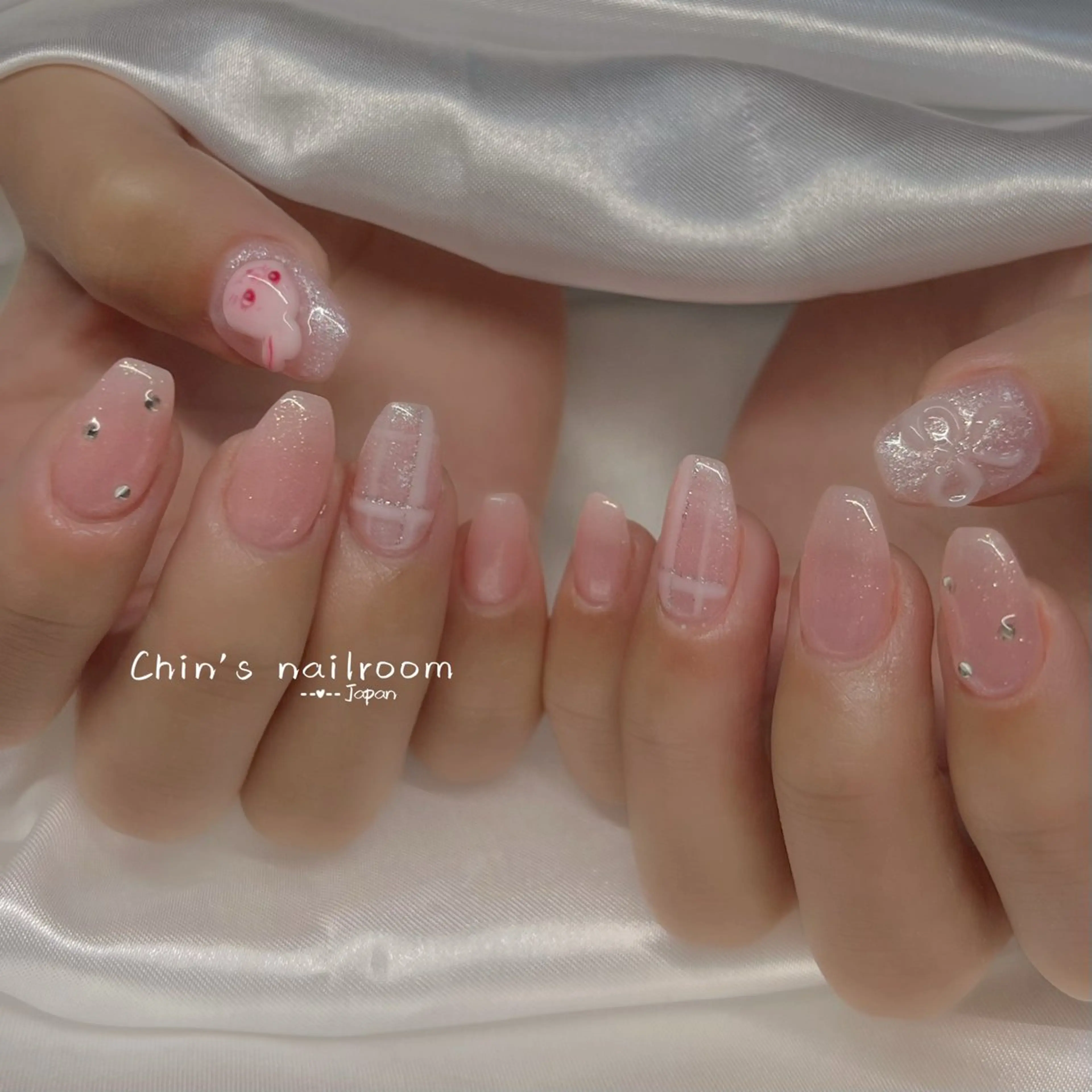 ネイル 韓国ネイル ワンホンネイル Kawaiinail Chibaのネイルデザイン