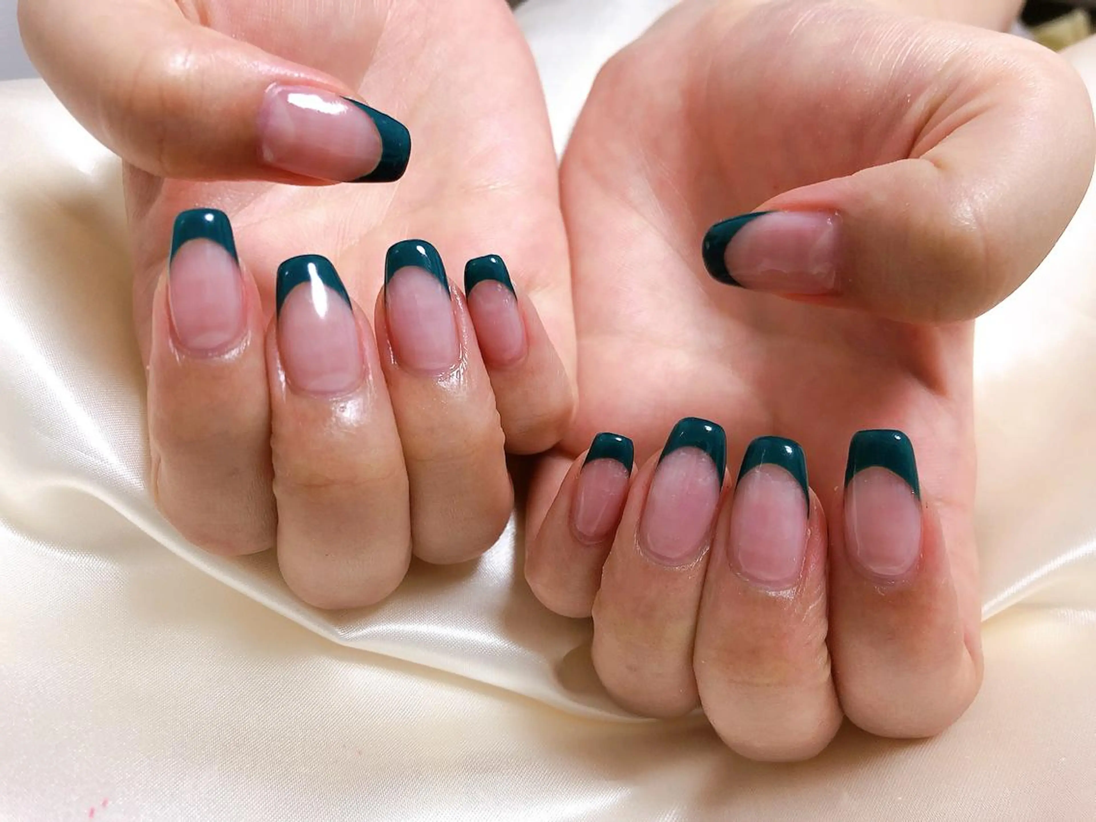 ネイル グリーン Mogu nail 二子玉川のネイルデザイン