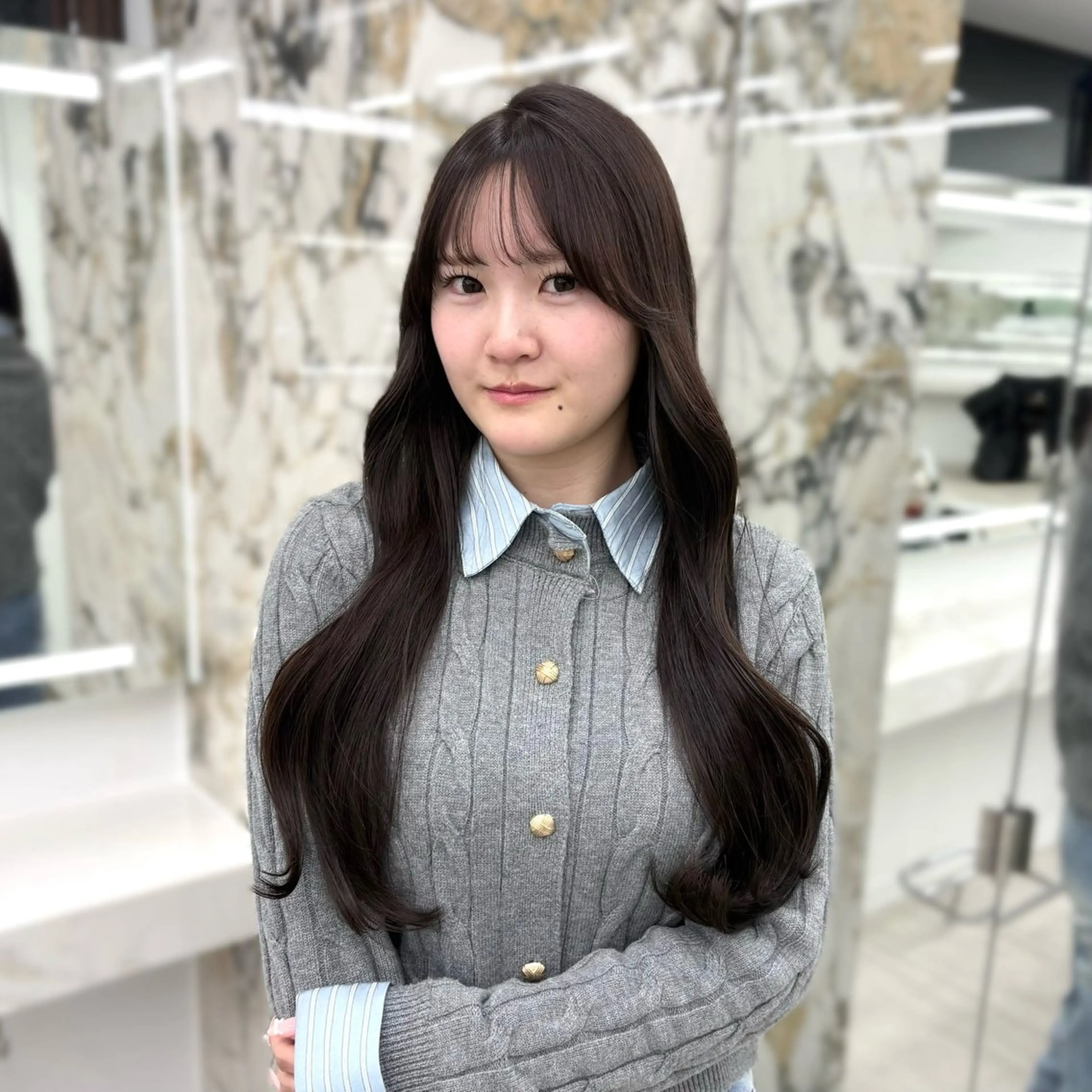 🩷 ワンカラー ＋ カット ＋ 1stepトリートメント ⟡.·の写真