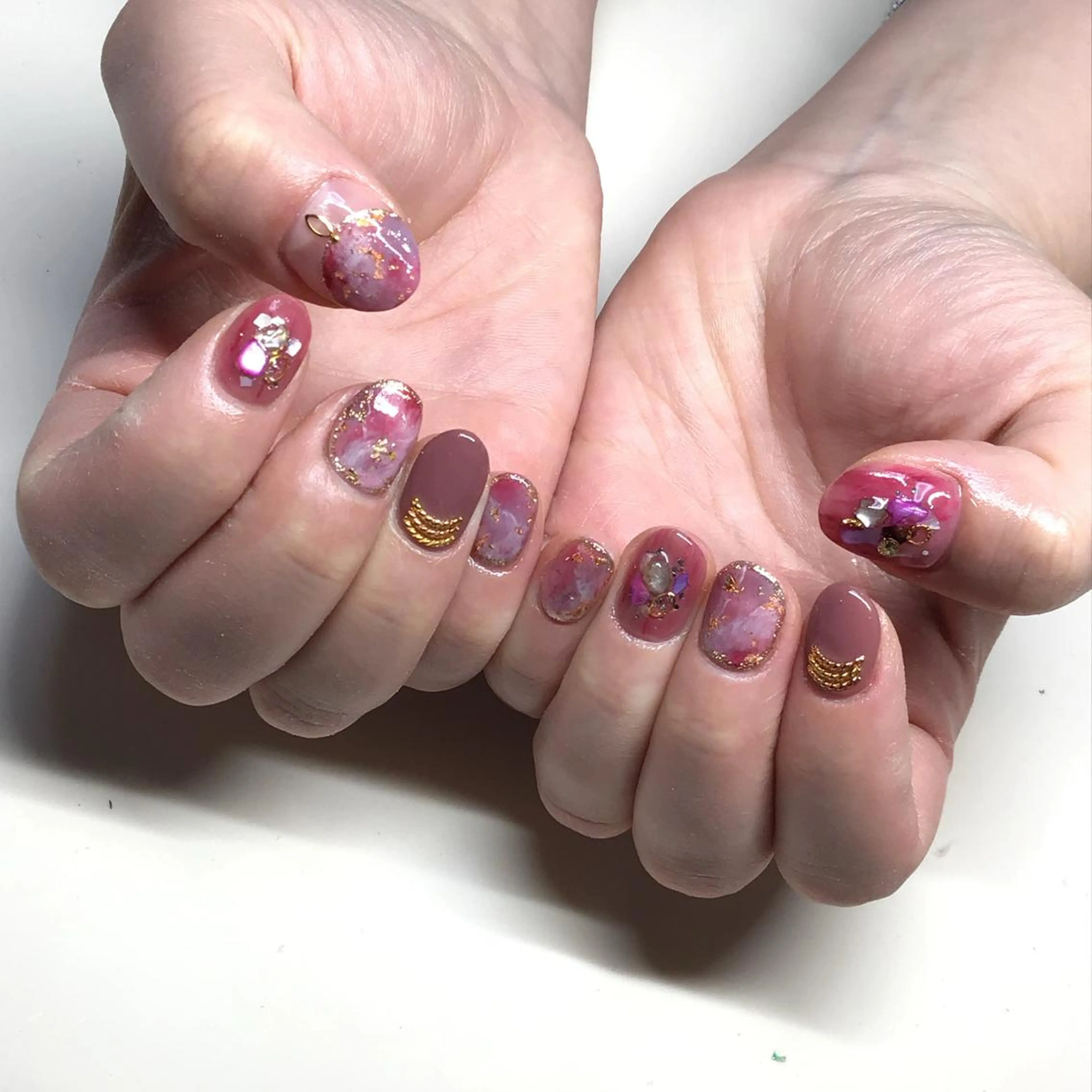 ネイル ピンク 福田 加奈のネイルデザイン