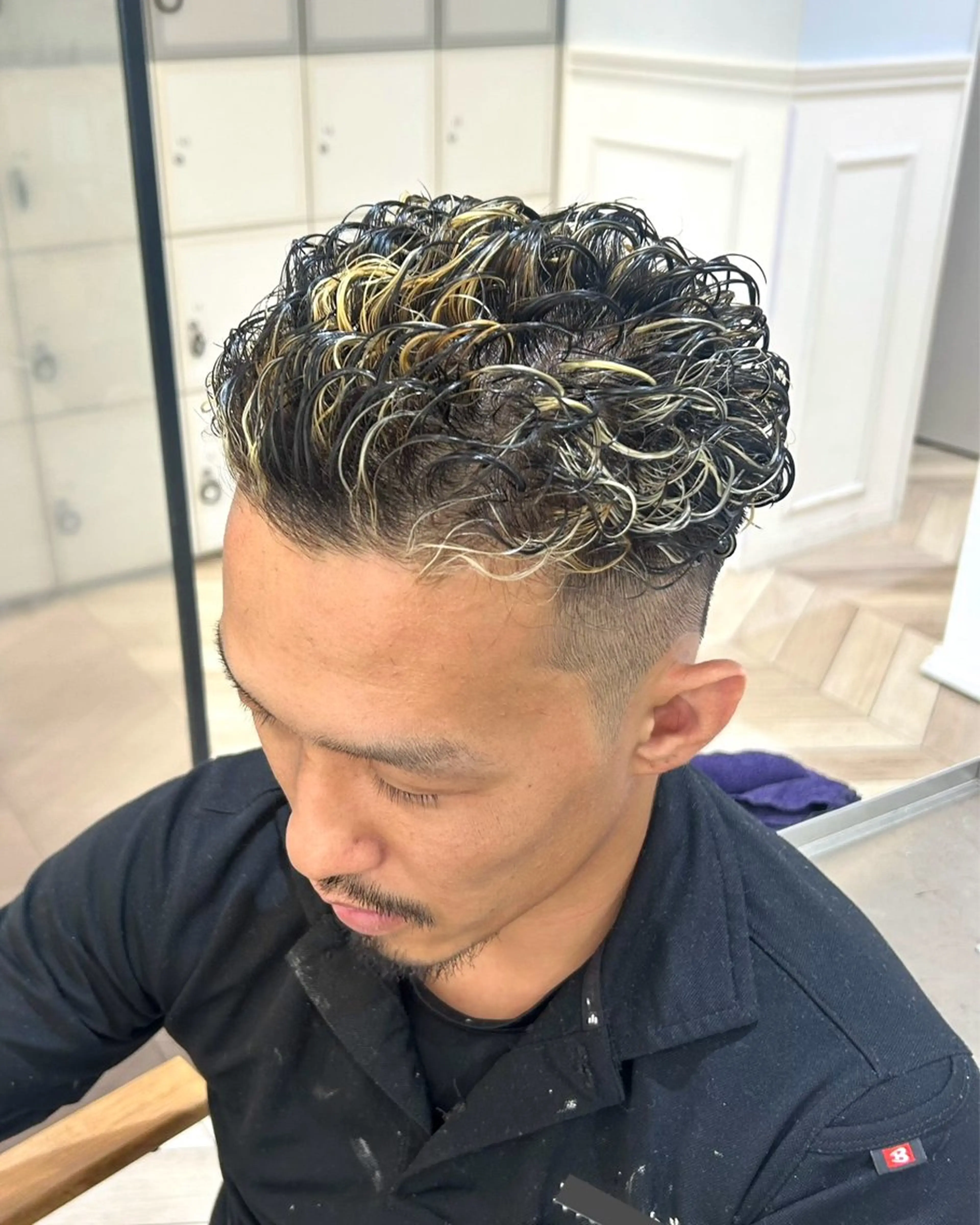 カラー パーマ メンズ メンズメッシュ メンズパーマ メッシュ カット パーマ NYNY 🌺Ruiのヘアスタイル