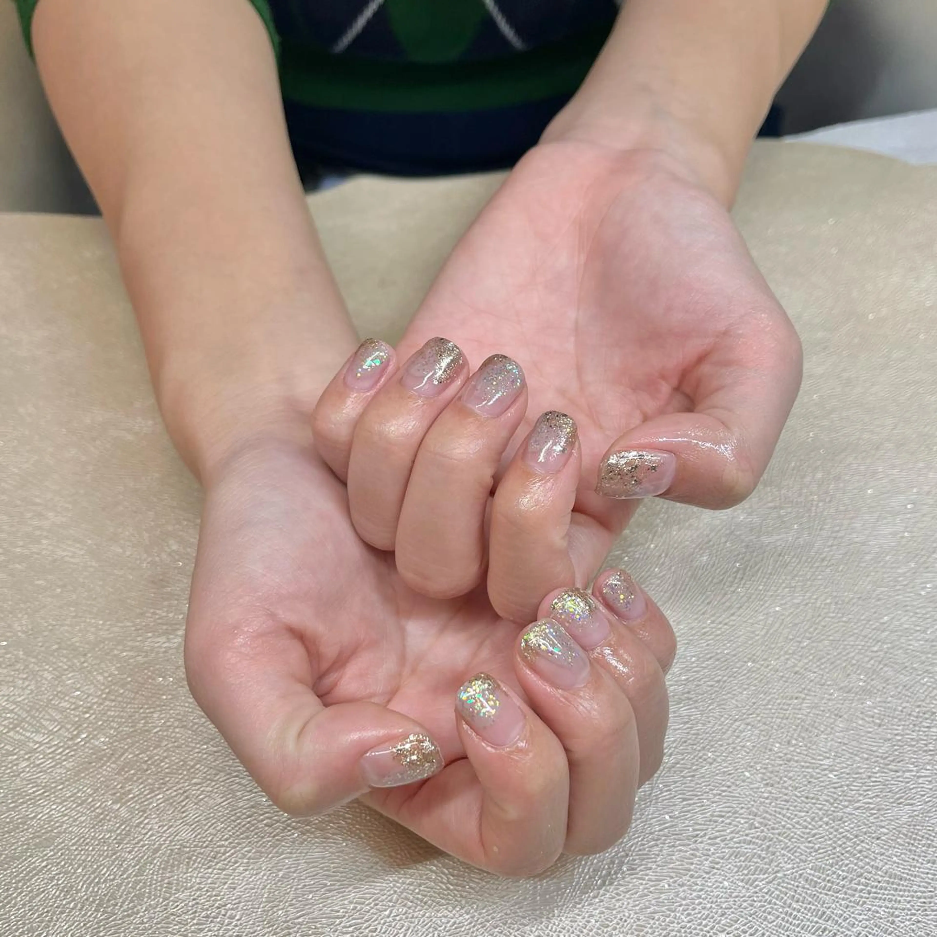 ネイル アートネイル キラキラネイル ラメ(グリッター) ニュアンスネイル Vogustys Nail 山田のネイルデザイン