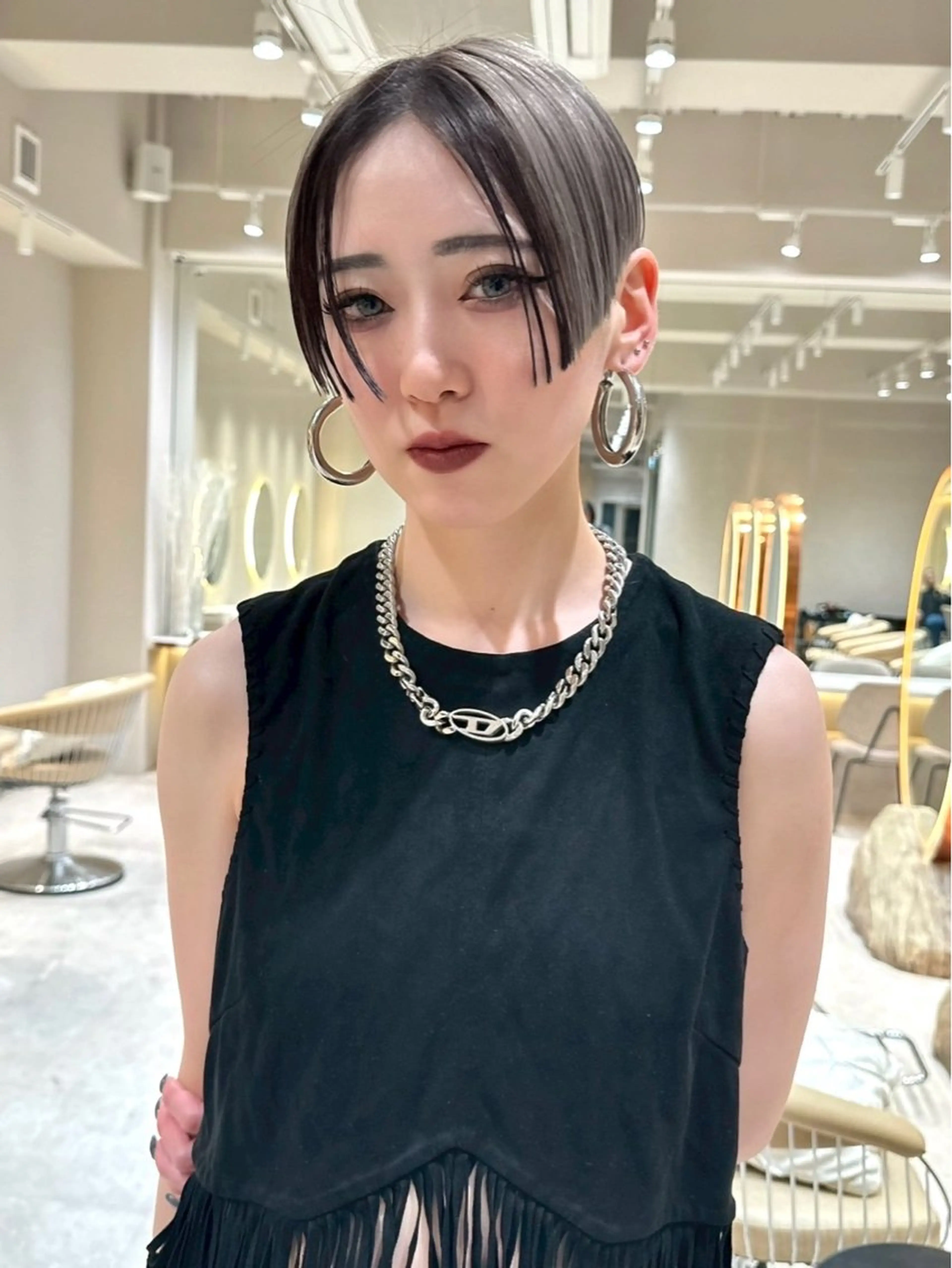 ショート ヘアカラー トリートメント 🩵縮毛矯正・ボブ 岩原朋也🩵のヘアスタイル