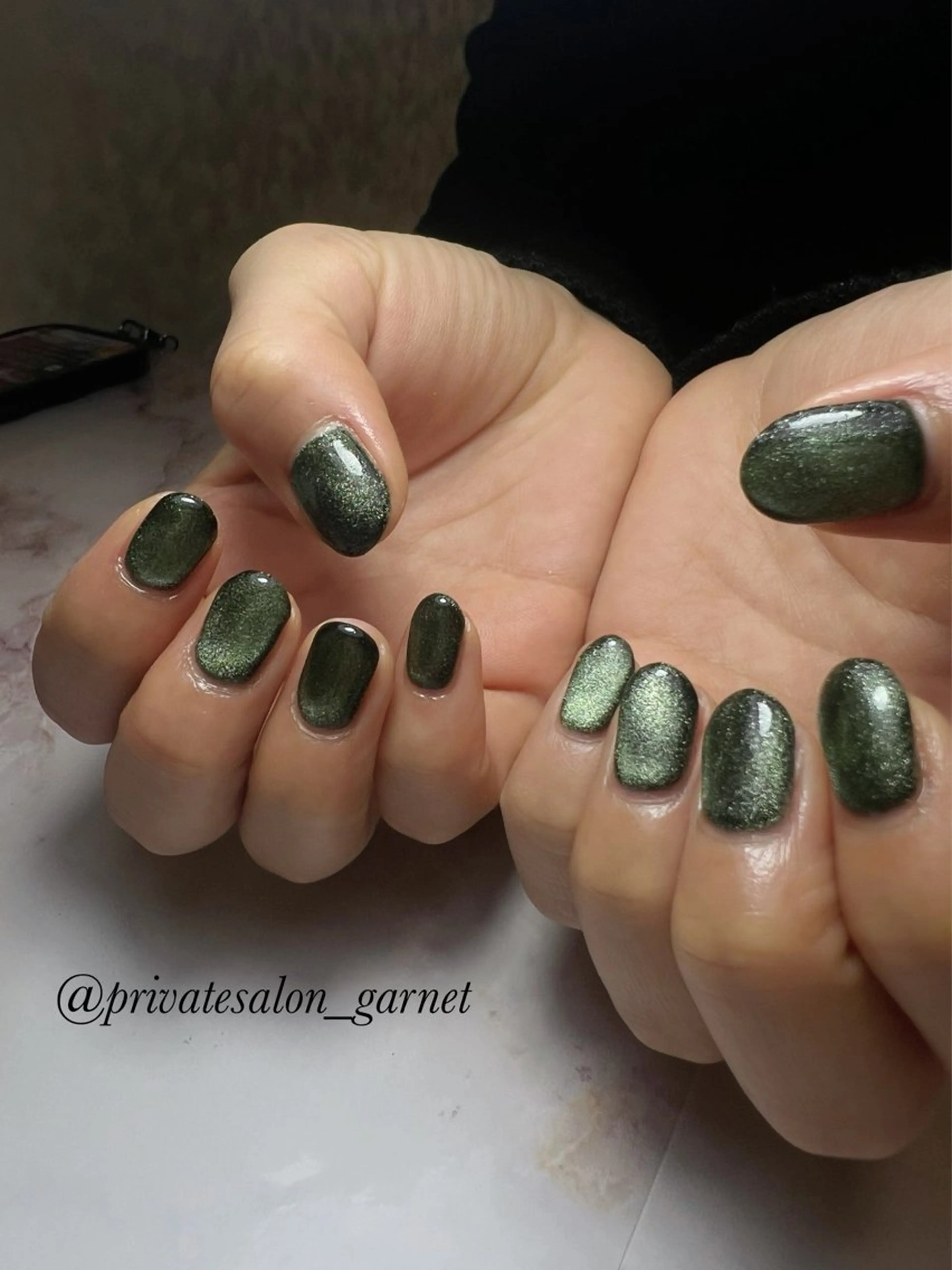 ネイル マグネットネイル ハンドネイル Garnet nailのネイルデザイン