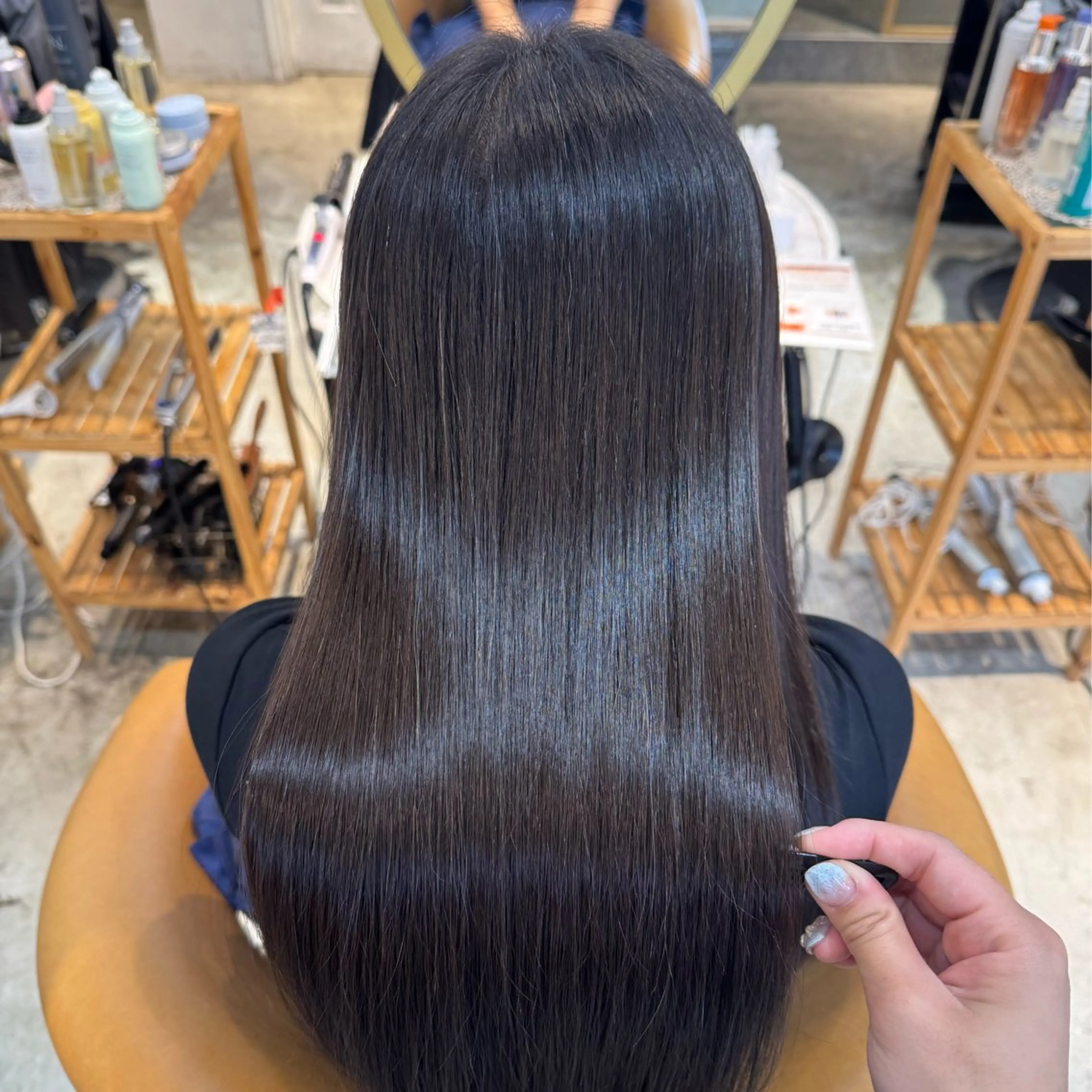 【🌈人気No.2🌈】韓国風カット➕カラー➕3step髪質改善トリートメントの写真