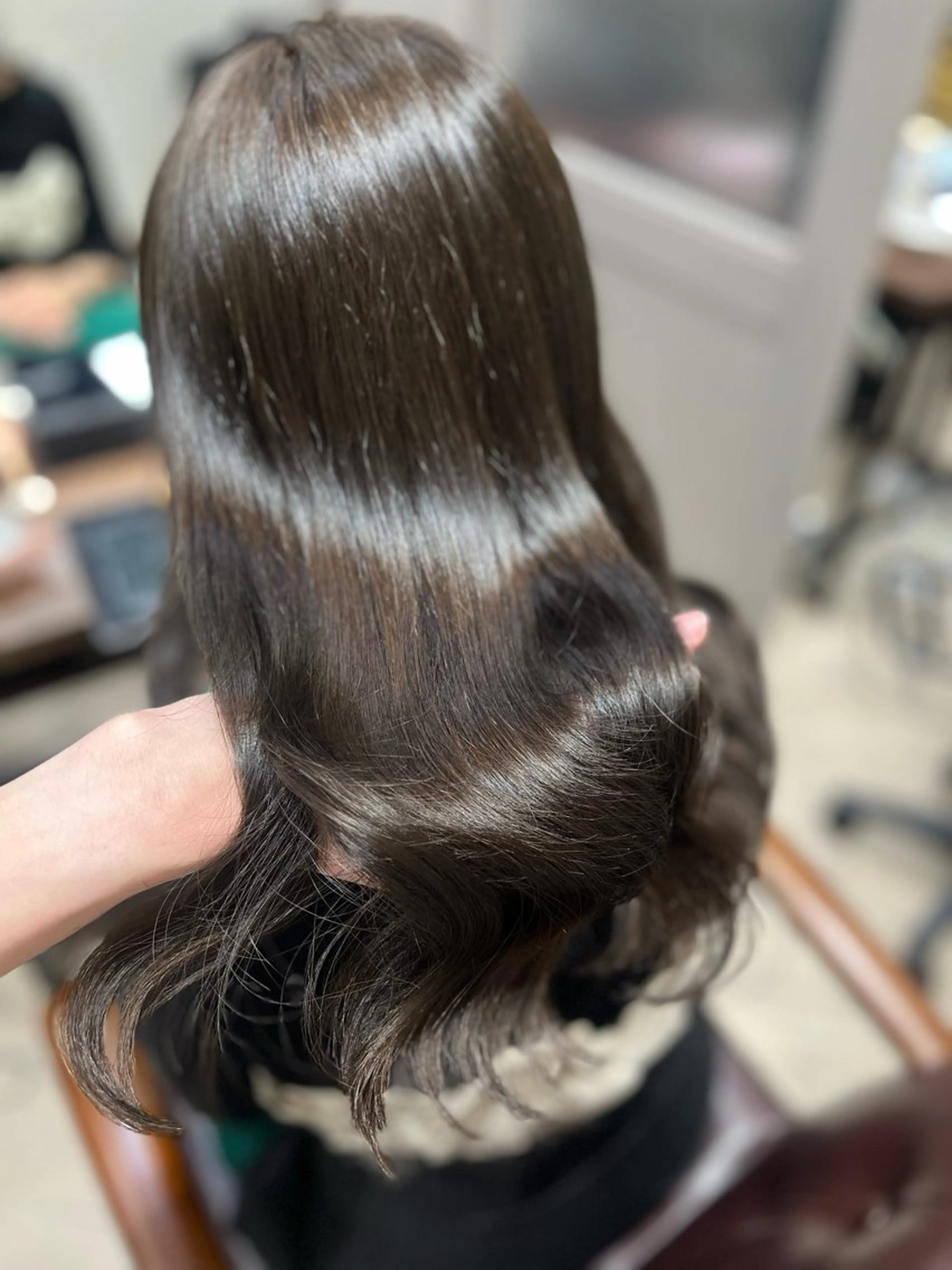 ロング カラー ブラウンカラー モカブラウン カット ヘアカラー トリートメント 🫧ぷる艶カラー🫧 Yuubi🦩のヘアスタイル