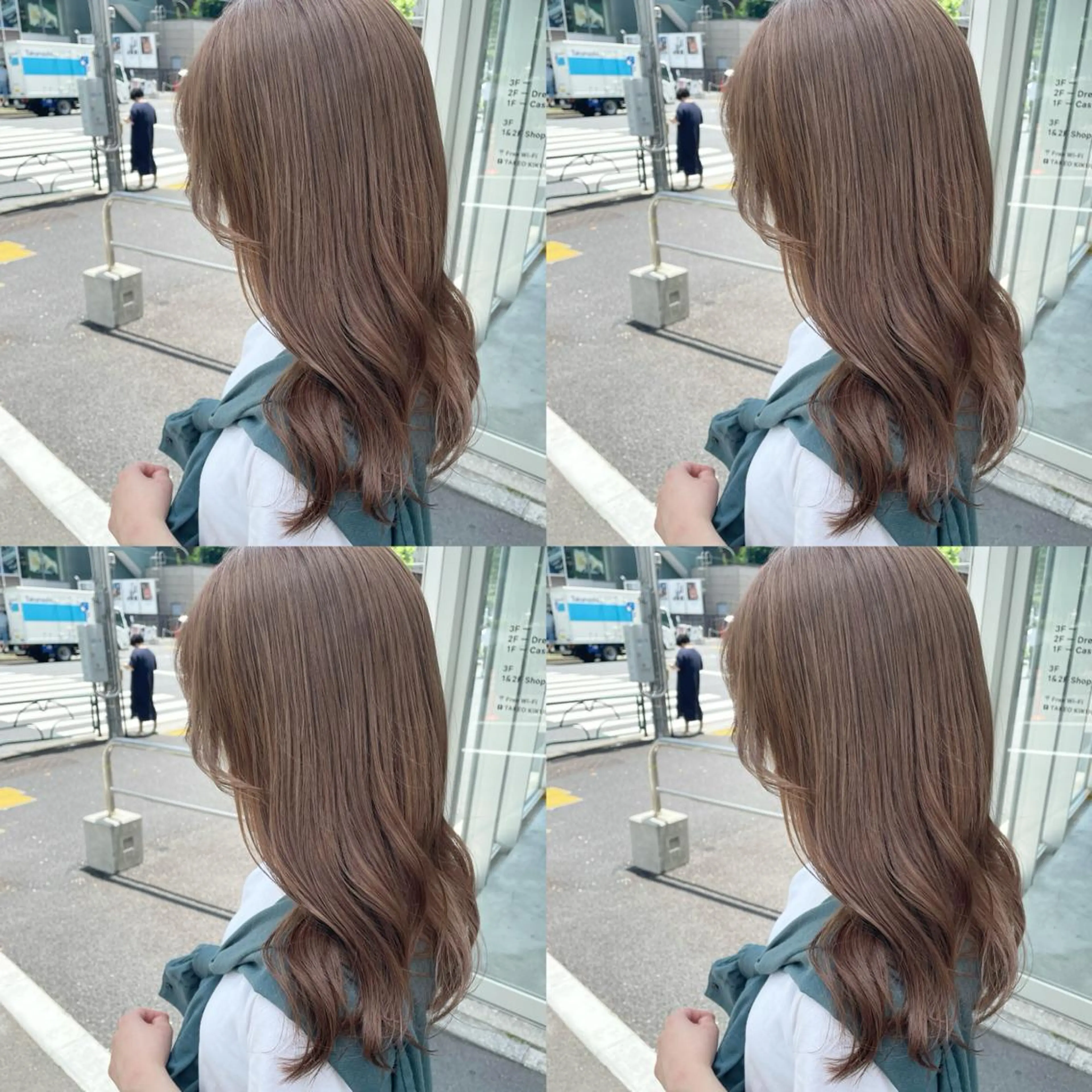 セミロング カラー ヘアカラー トリートメント 💖韓国×王道 ハイトーン💖のヘアスタイル