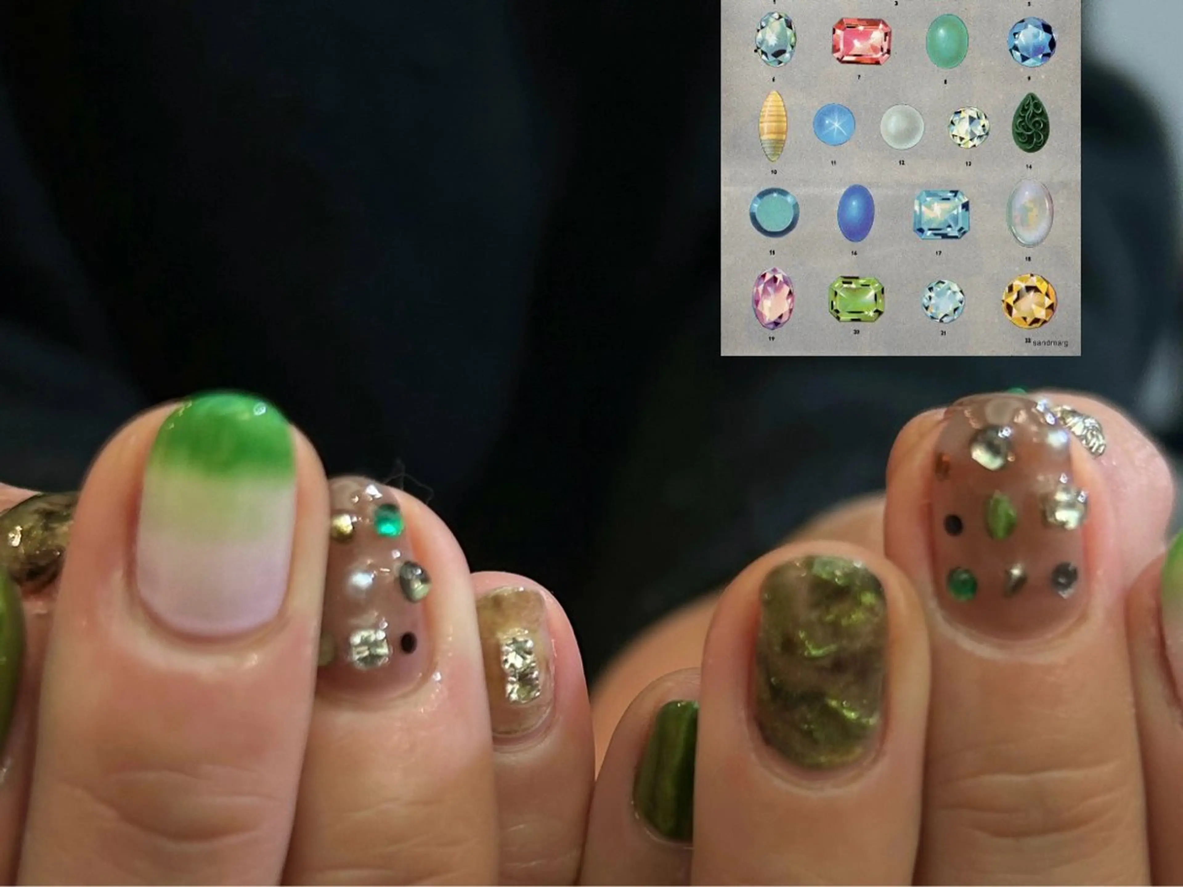 メンズ ネイル フットネイル ジェルネイル ゴールド メンズネイル ニュアンスネイル añil所属・anil miyuのネイルデザイン