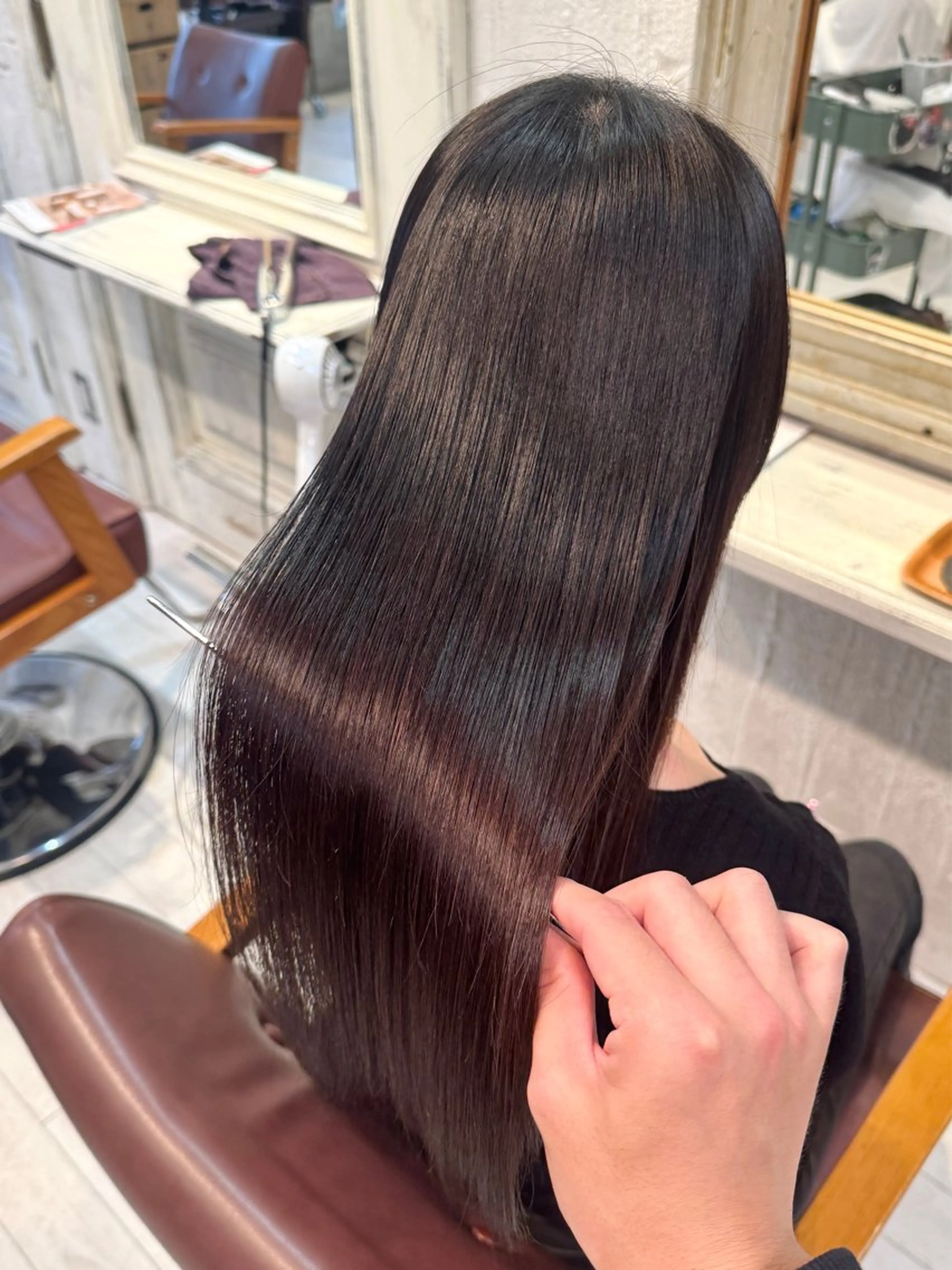 ロング 縮毛矯正 トリートメント F Beauty表参道所属・髪質改善/縮毛矯正/ 酸性ストレート/ガブのヘアスタイル