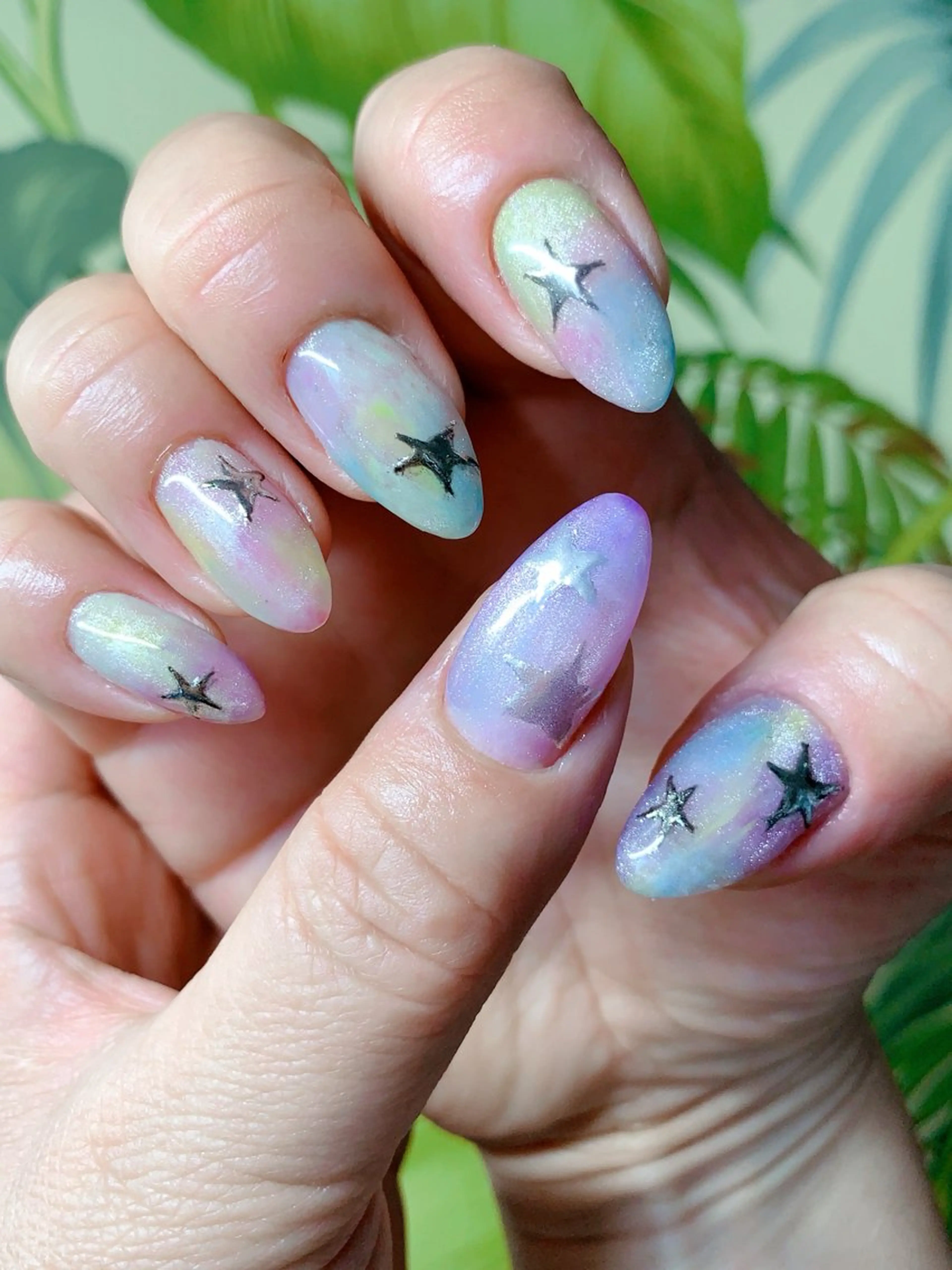 ネイル キラキラネイル マグネットネイル ミラーネイル ハンドネイル NAIL__KOKO 大竹のネイルデザイン