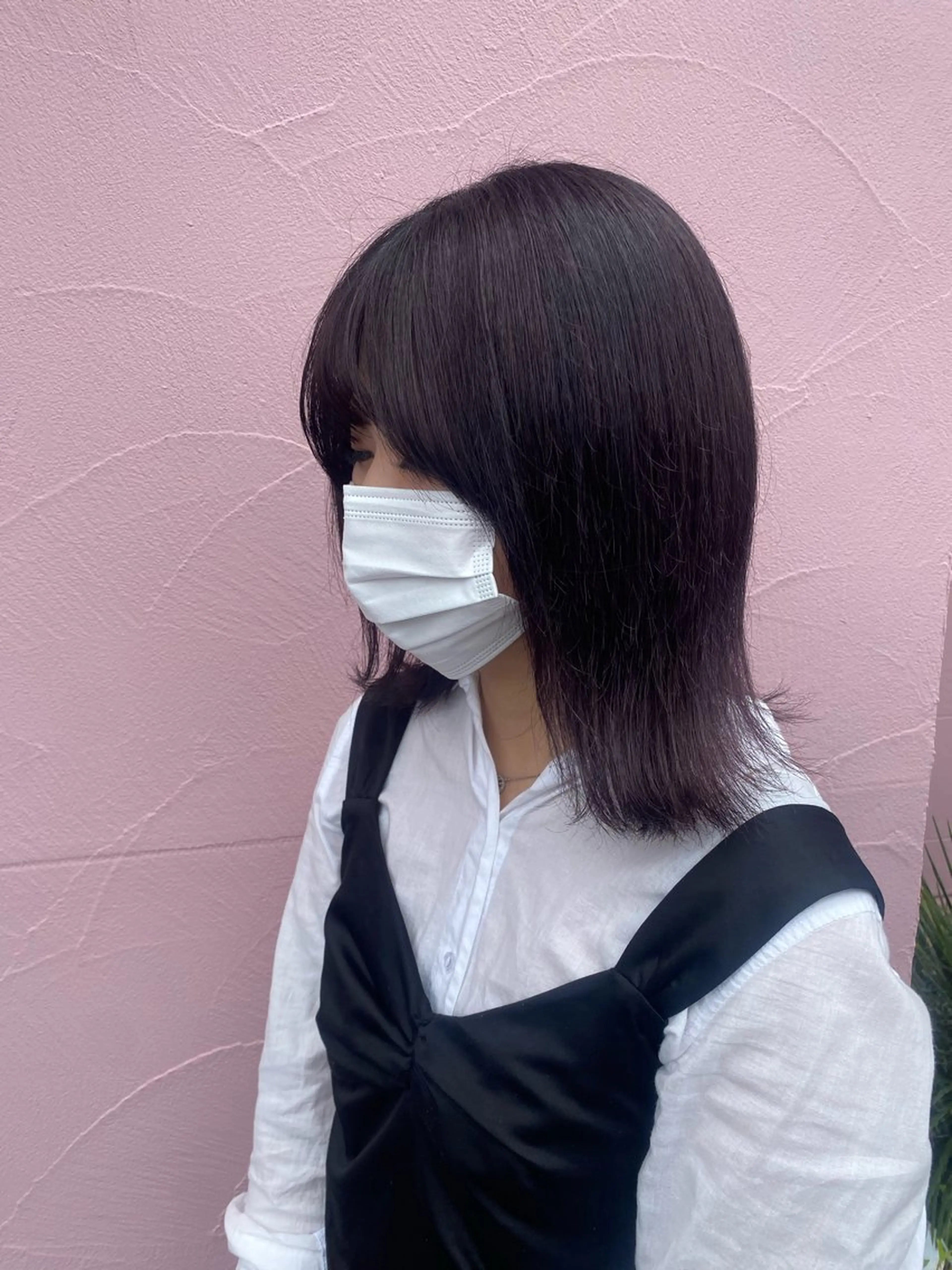 ミディアム あいさ🤍ムラ無しカ ラー🤍のヘアスタイル