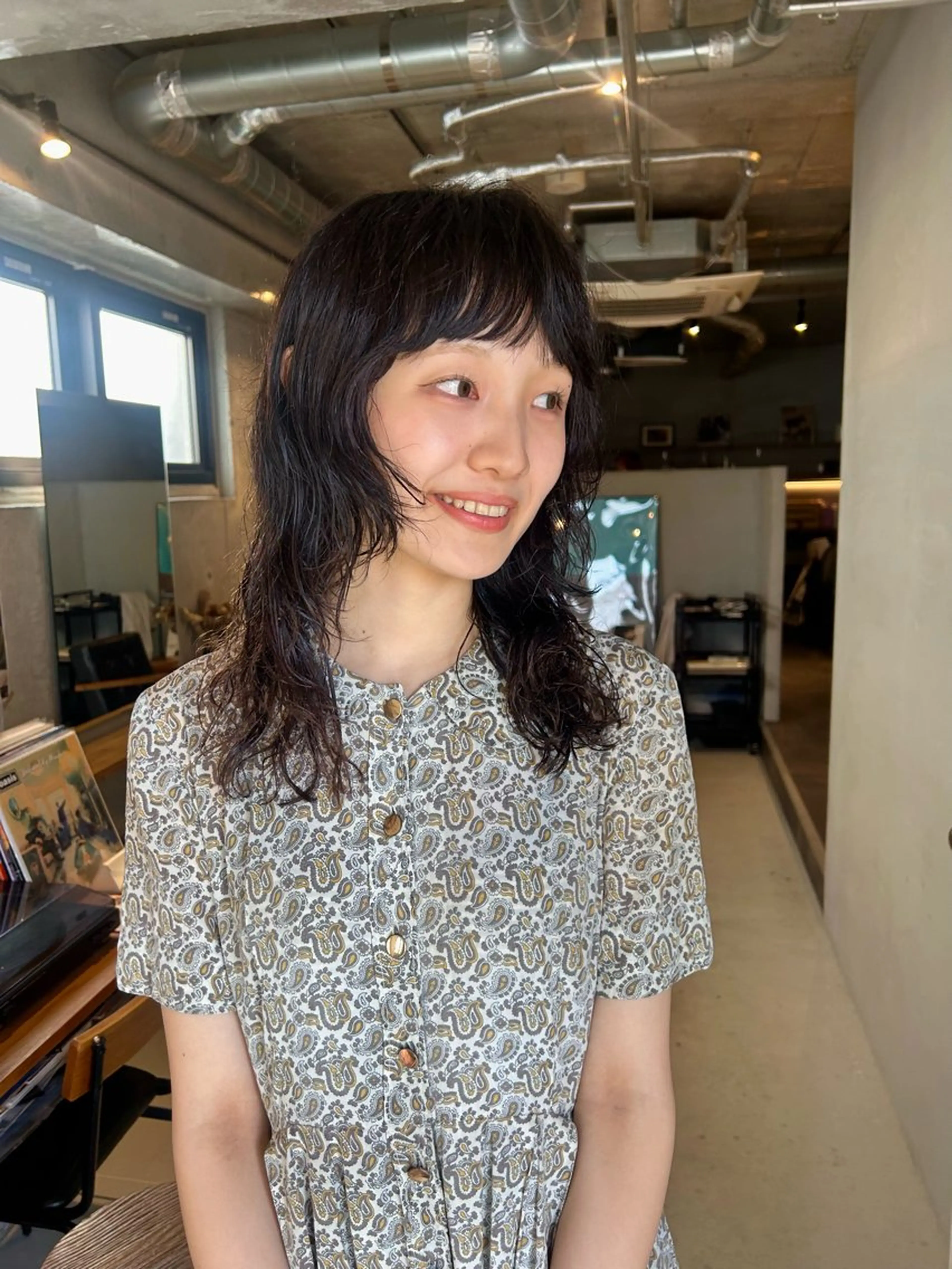 セミロング 石原 実のヘアスタイル