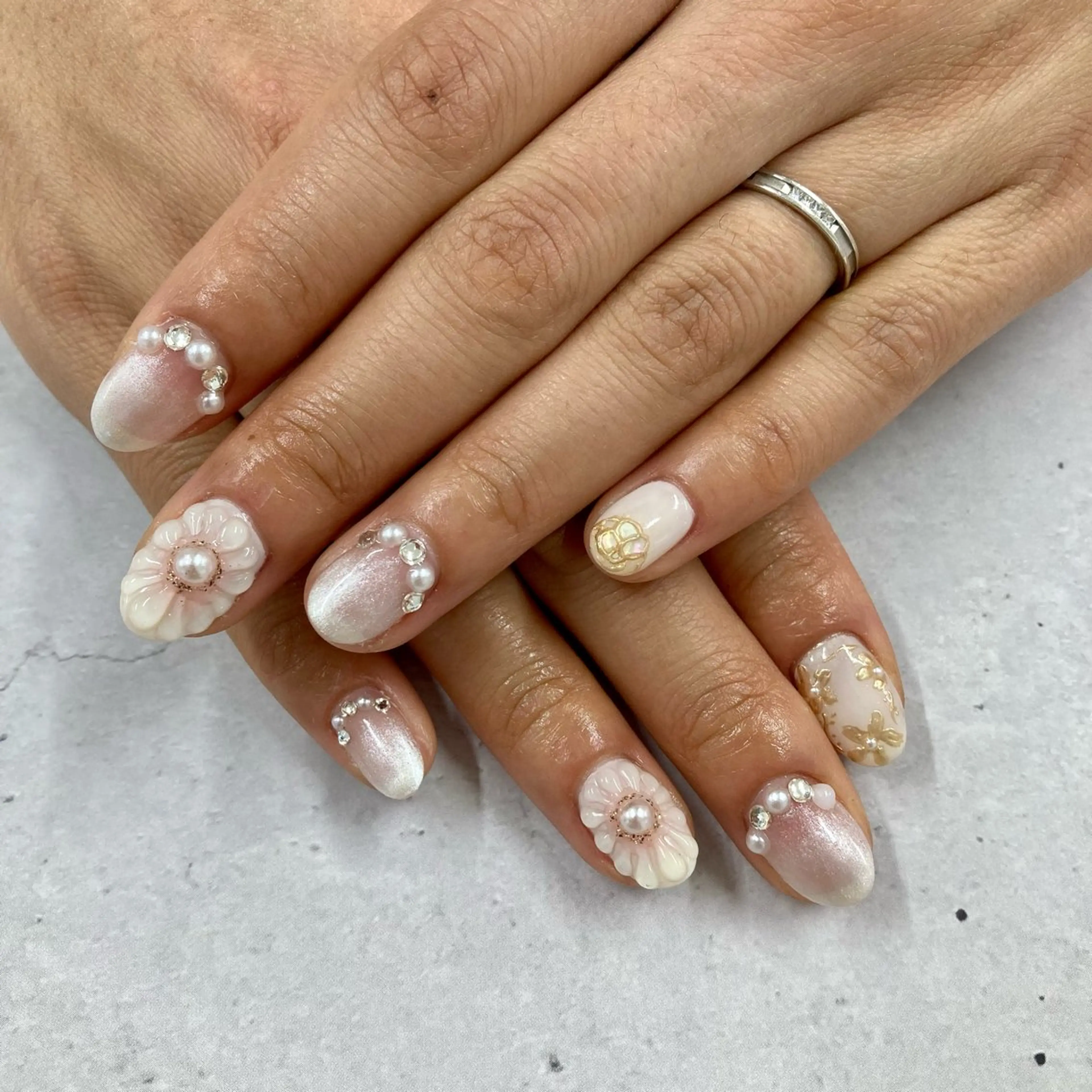 ネイル ブライダルネイル Monica nails/福島のネイルデザイン