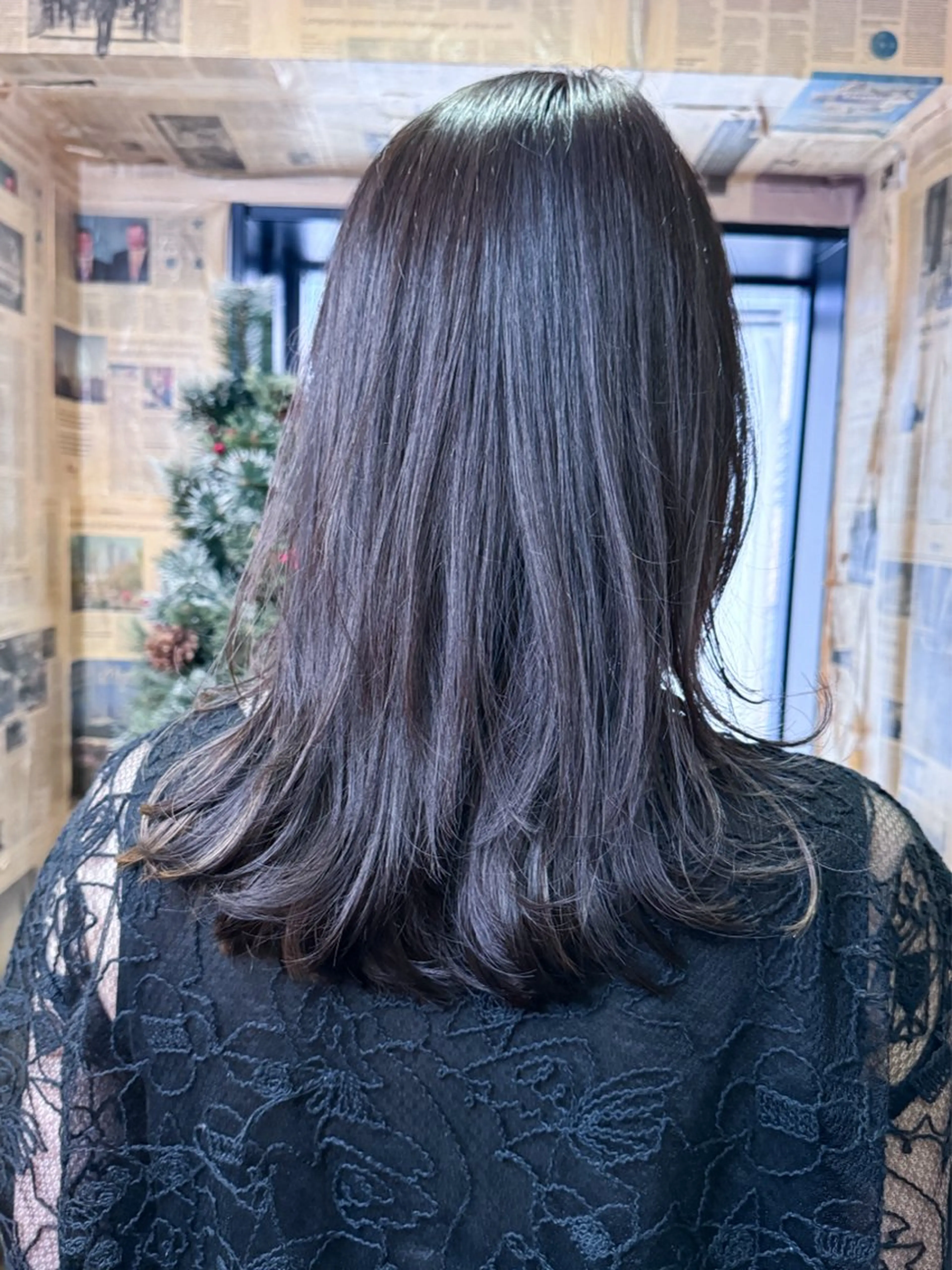 セミロング カラー グレージュ ミルクティーグレージュ Chic シックのヘアスタイル