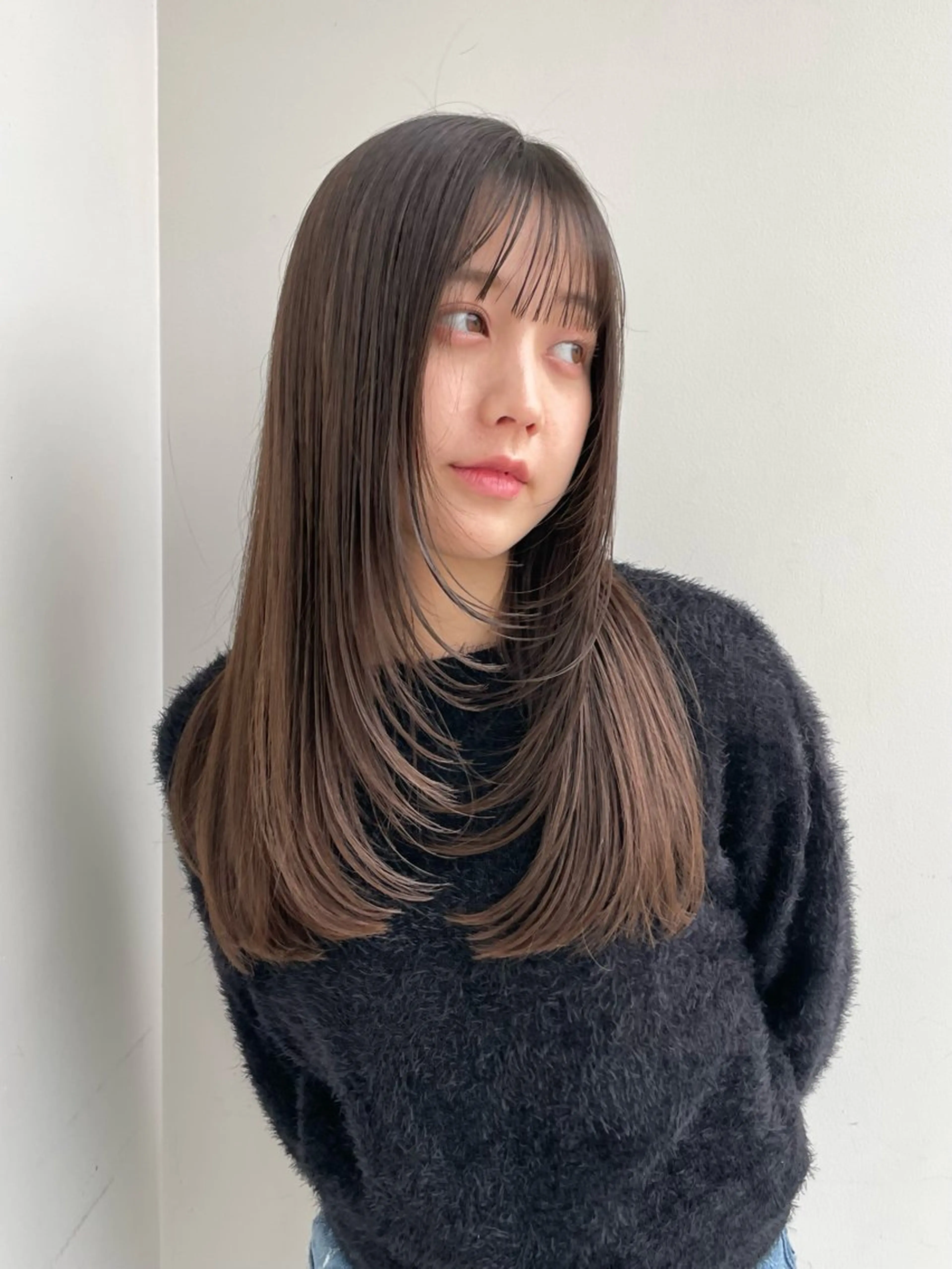 ロング カット ヘアカラー トリートメント 似合わせ/ベージュ /レイヤー/りほ🤍のヘアスタイル