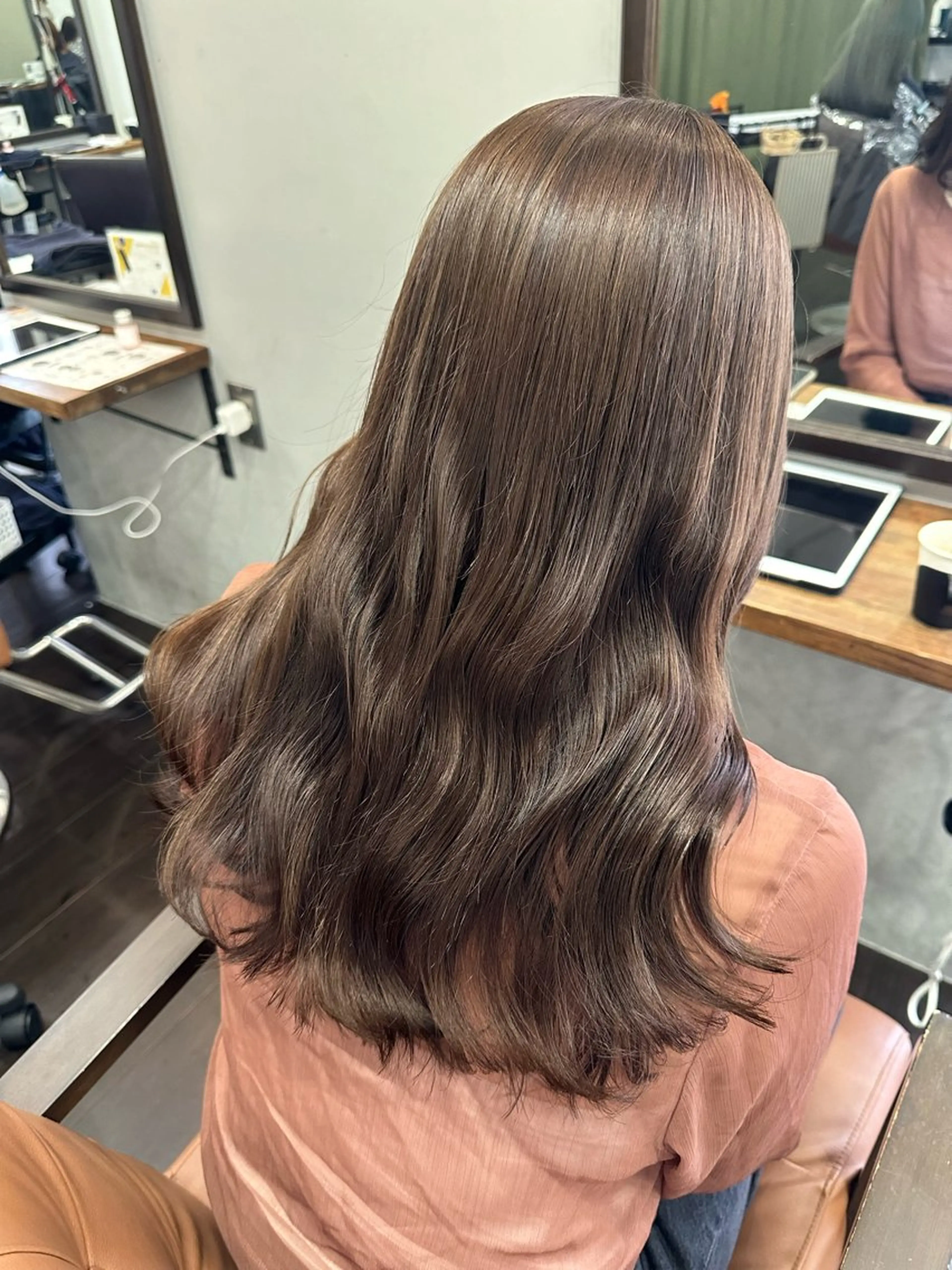 ロング カット ヘアカラー トリートメント 名駅/艶カラー/原田 永遠のヘアスタイル