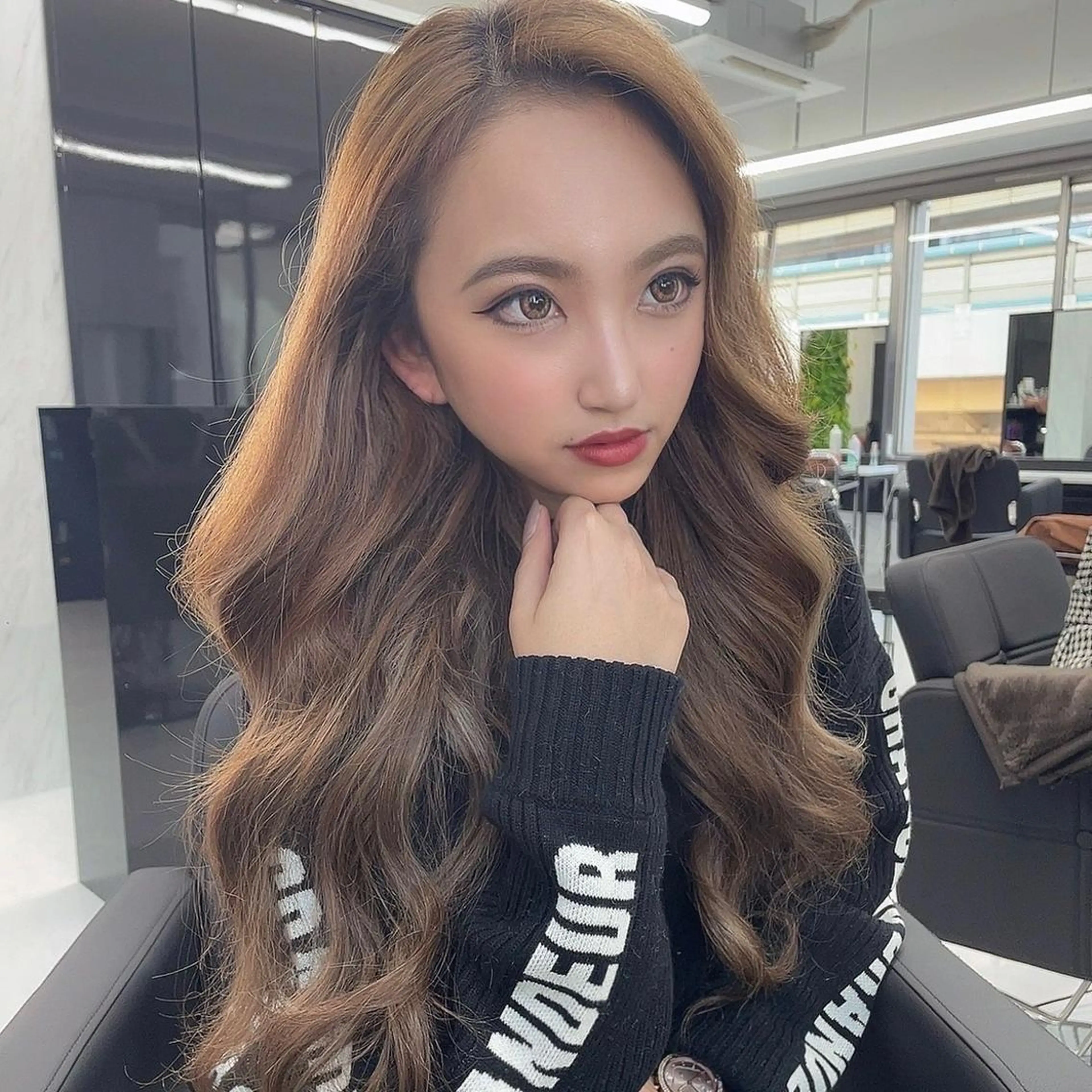 ロング カラー シールエクステ ハイトーンカラー エクステ ヘアカラー エクステ シールエクステ特化 ハイトーン、NANAのヘアスタイル