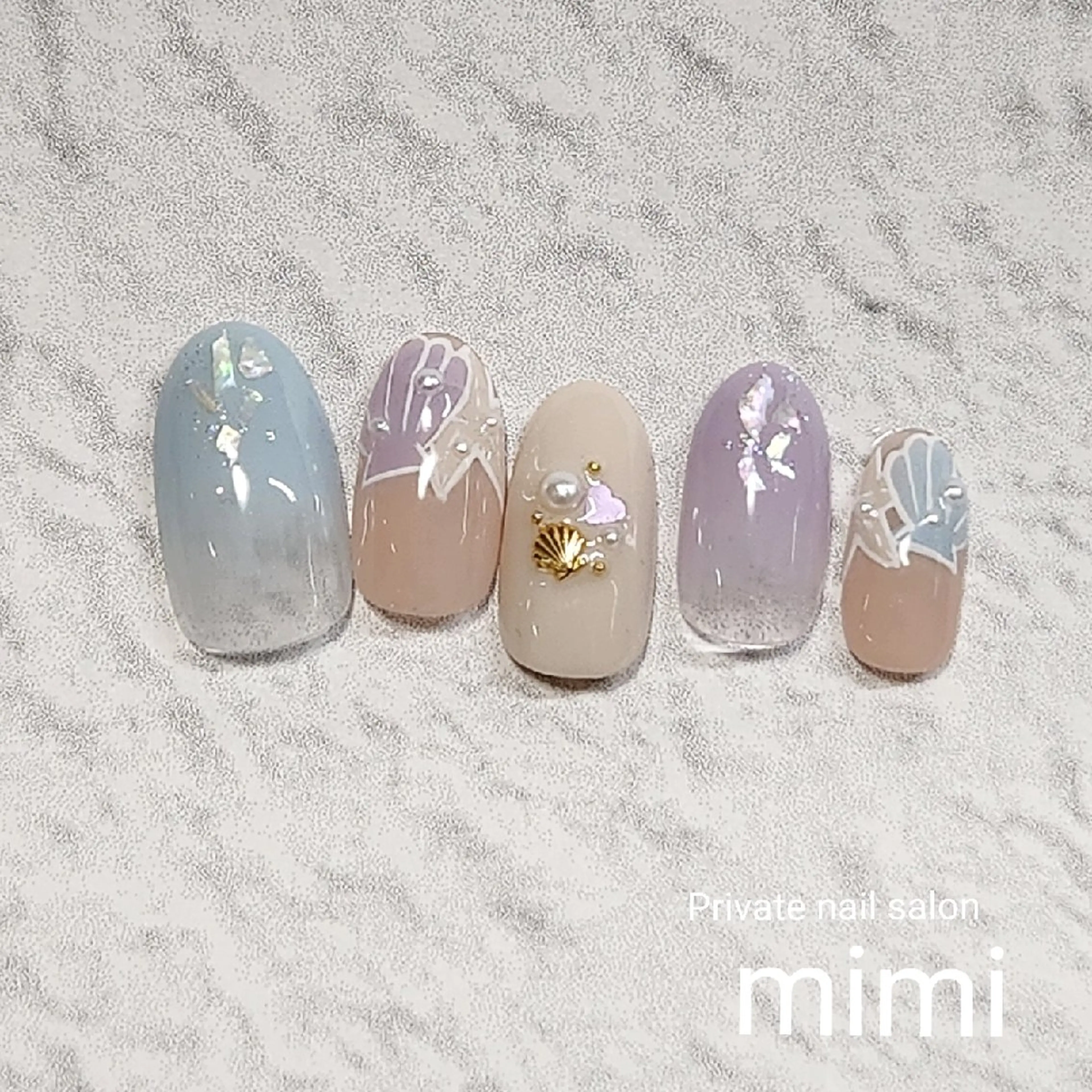 ネイル パステルネイル 博多ネイル ｍｉｍｉのネイルデザイン