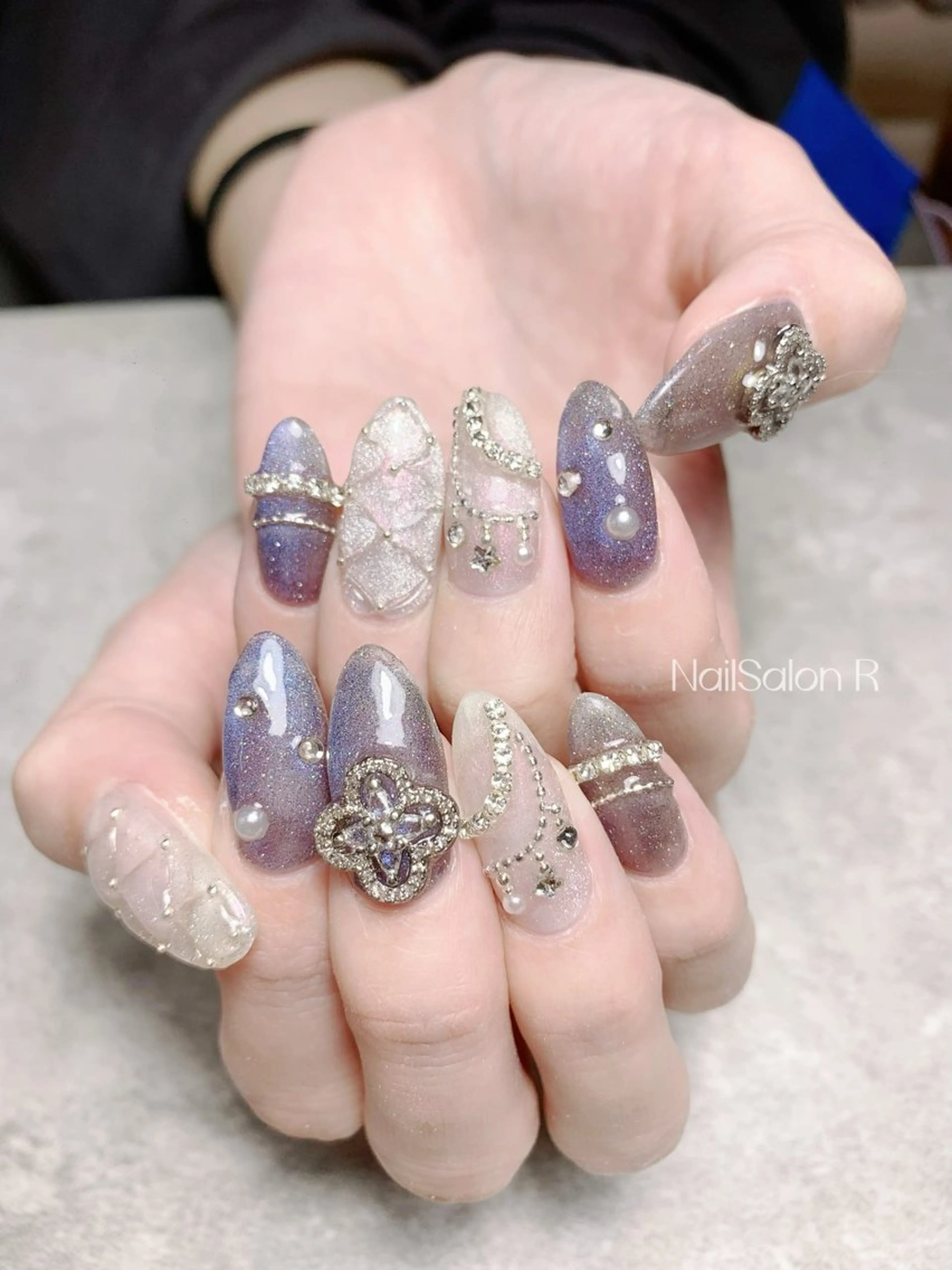 ネイル チークネイル 長さ出し フットネイル ジェルネイル 韓国ネイル ハンドネイル NailSalon R(ネイルサロンアール)所属・NailSalonR 宮里のネイルデザイン