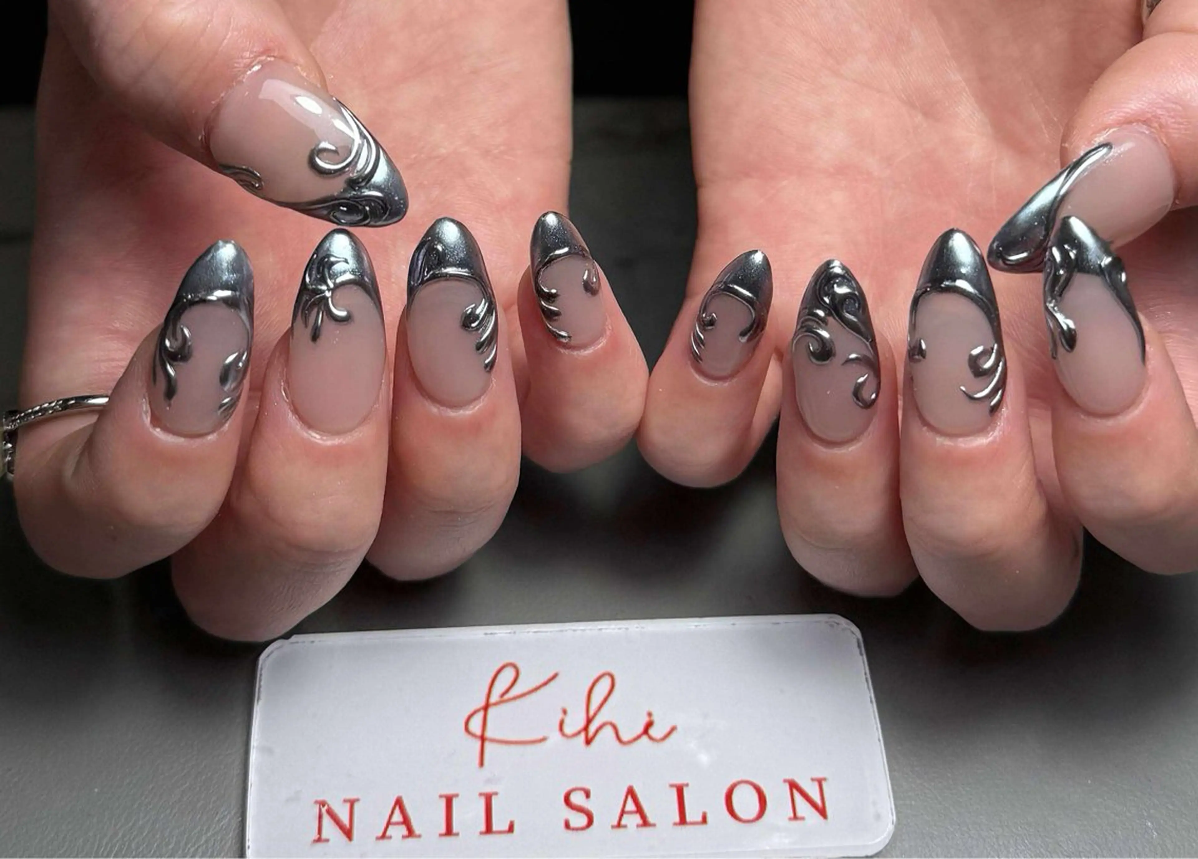 ネイル アートネイル フレンチネイル ジェルネイル グラデーション 韓国ネイル ハンドネイル ハンドケア さくら💮💮 【オフ無料】のネイルデザイン