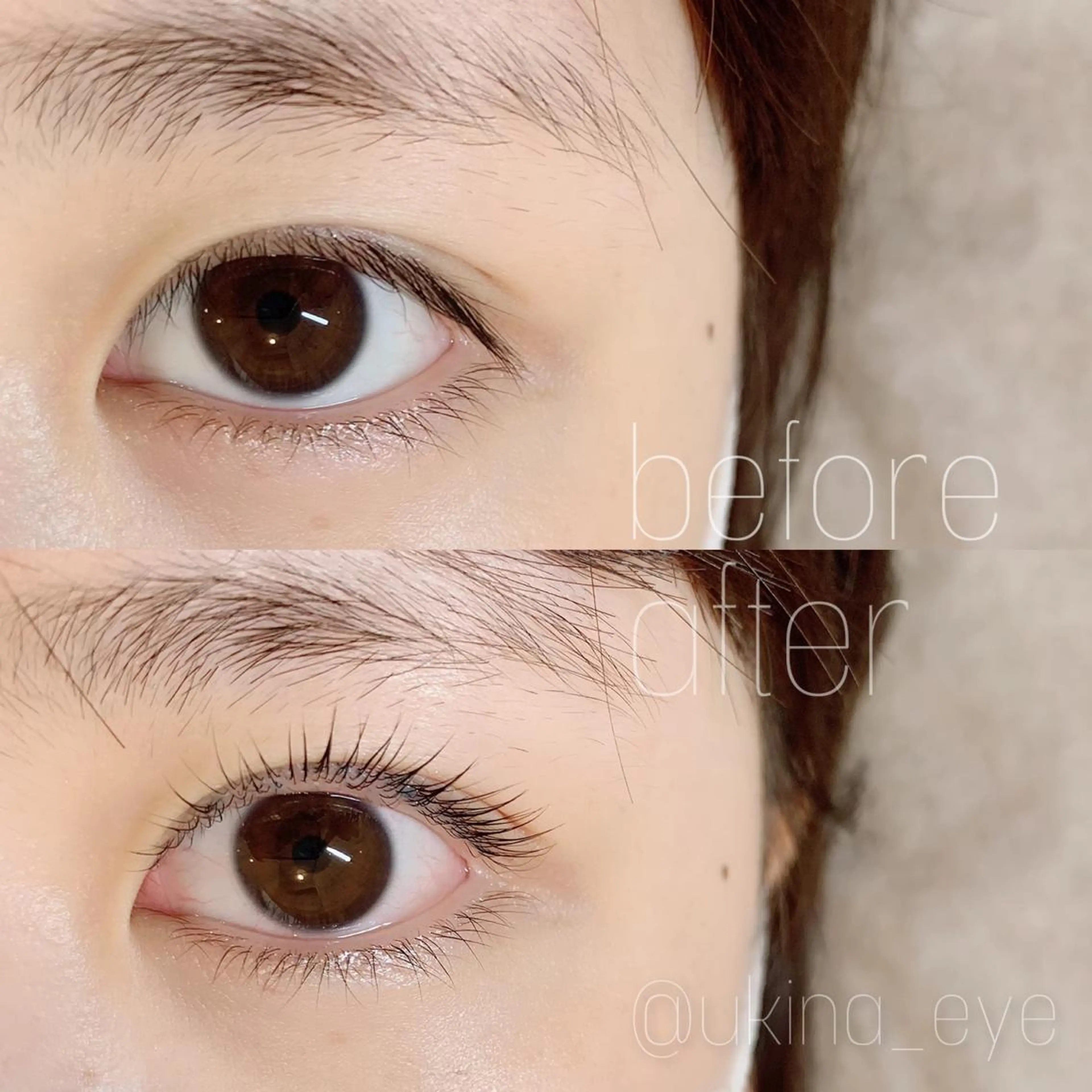 マツエク・マツパ パリジェンヌラッシュリフト Roco'Lush カジ ユキナのマツエク・マツパデザイン