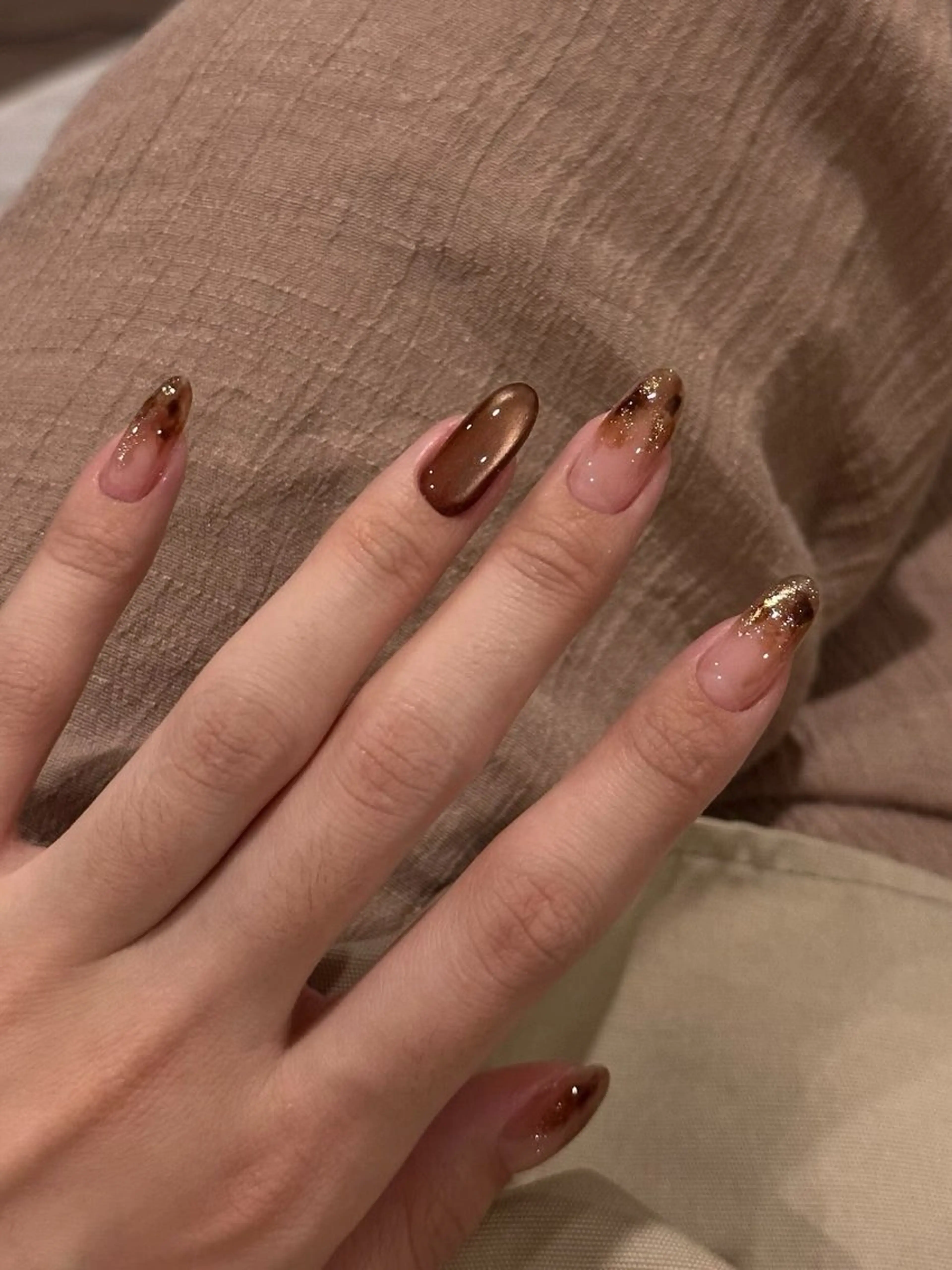 ネイル アートネイル 成人式 ジェルネイル ニュアンスネイル ネイルチップ Kora Nailのネイルデザイン