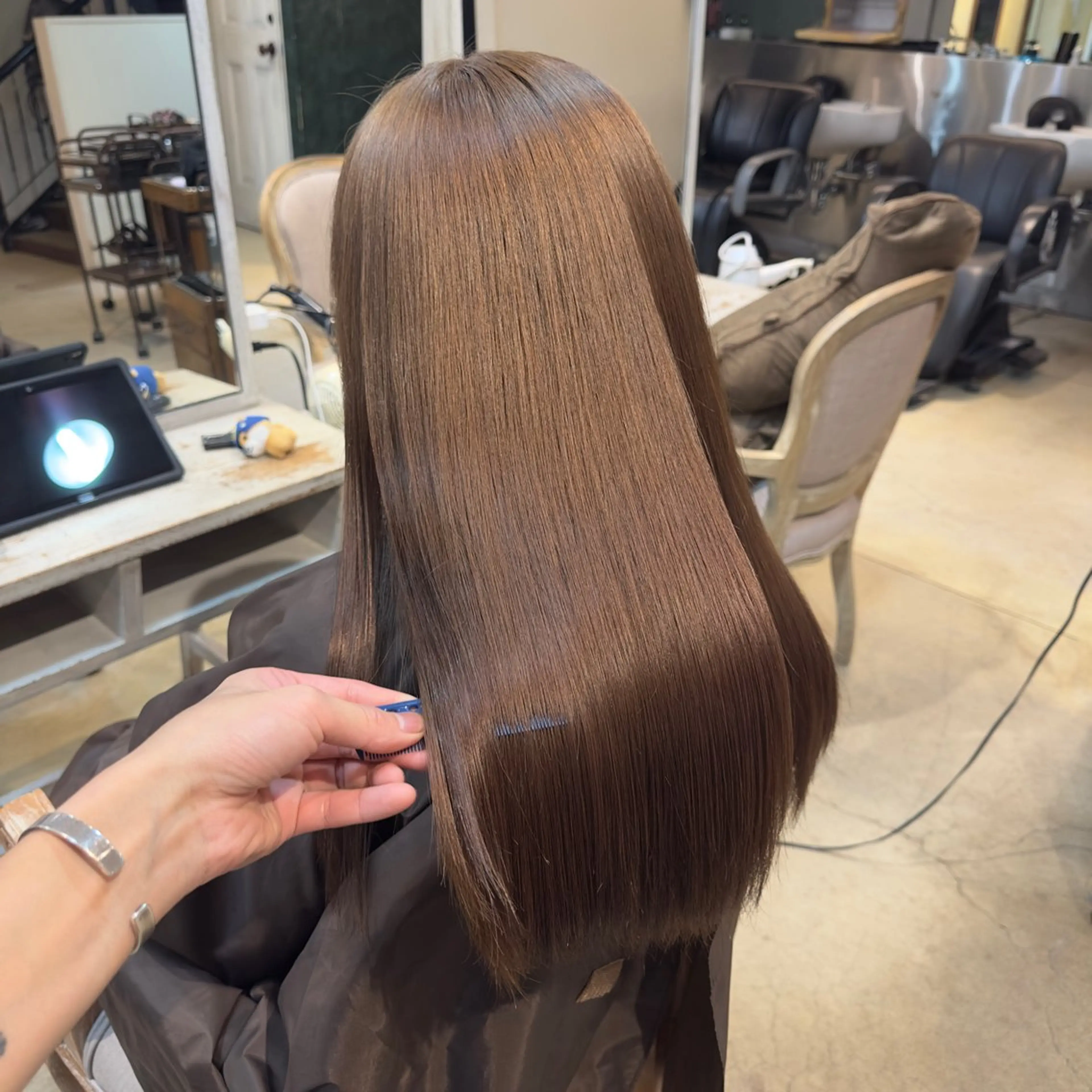 セミロング カラー Яe 土浦所属・中村 龍輝のヘアスタイル