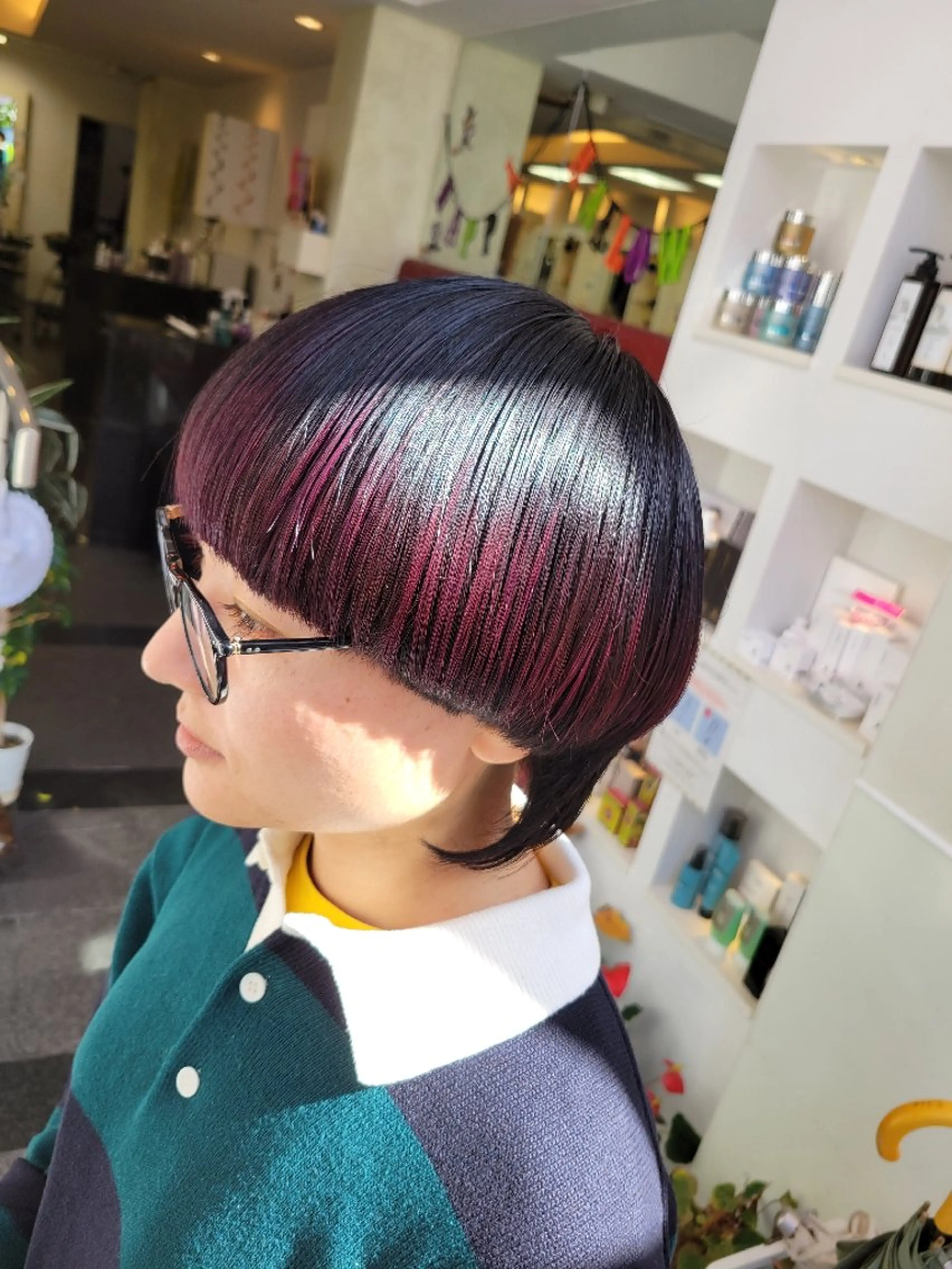 ショート ウルフカット カット ヘアカラー 遠藤 史秋のヘアスタイル