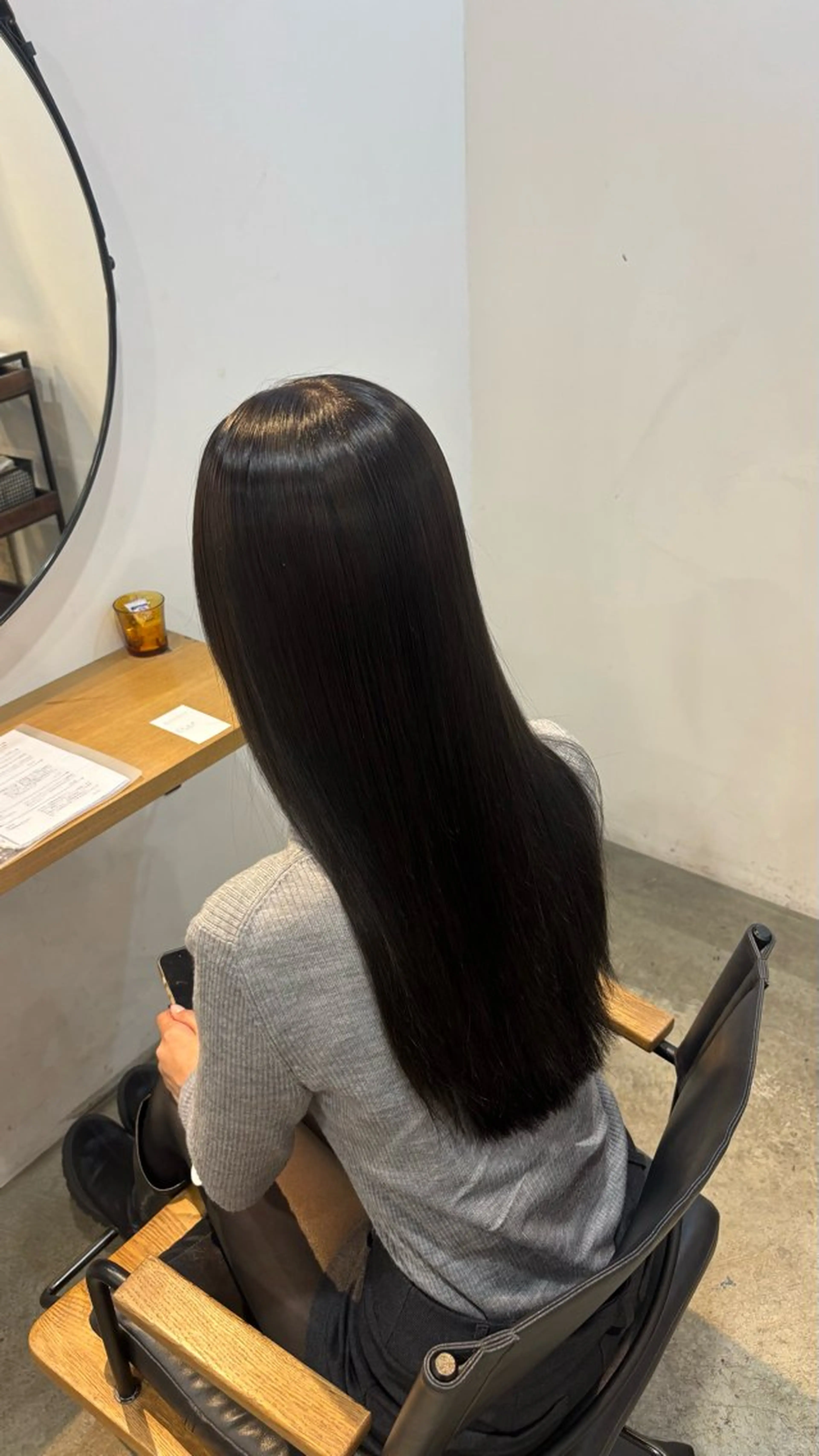 ロング ヘアカラー 縮毛矯正 髪質改善/韓国ヘア/ 梅田/aobaのヘアスタイル