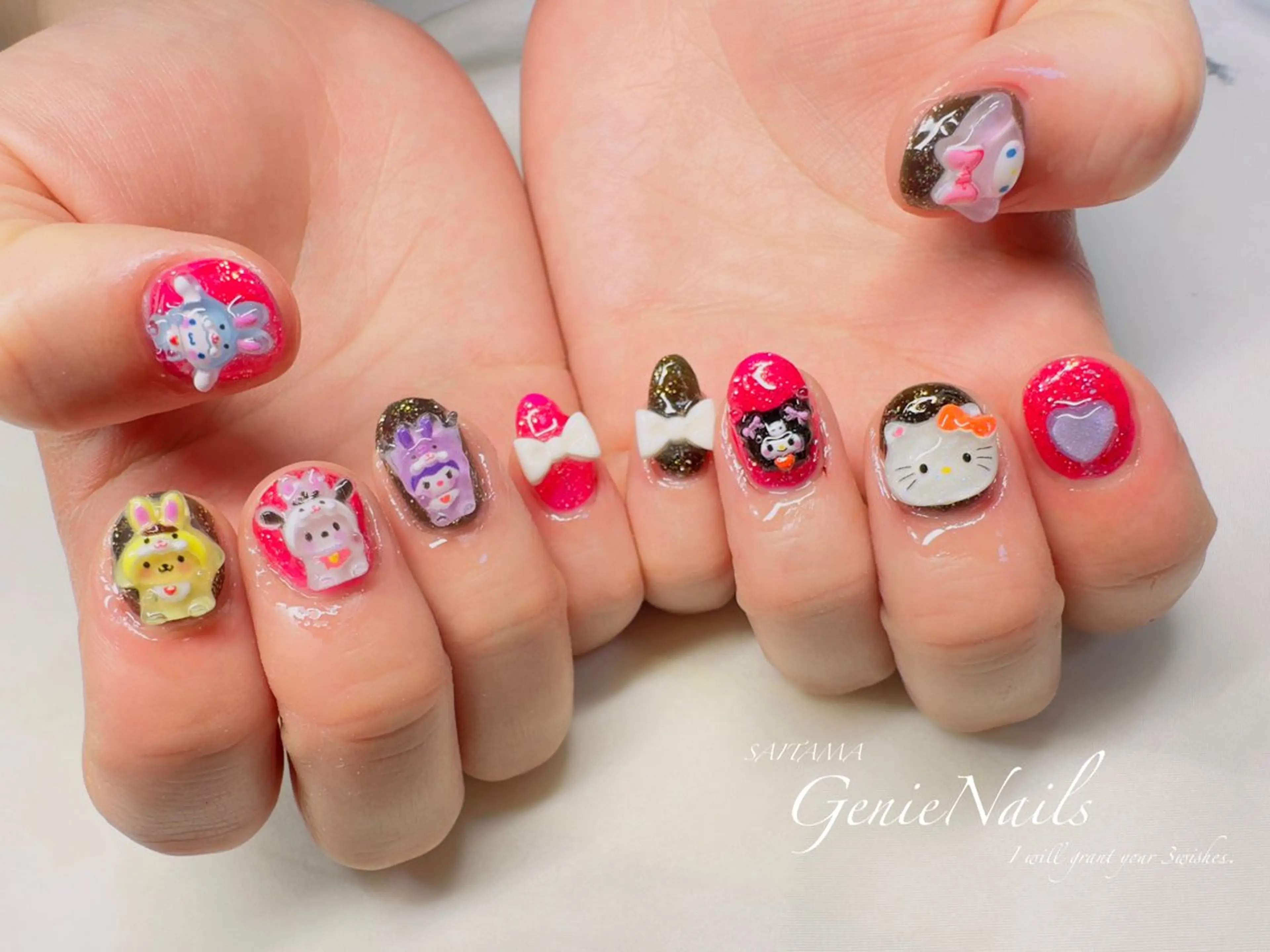 メンズ ネイル アートネイル フットネイル メンズネイル 持ち込み Genie Nailsのネイルデザイン