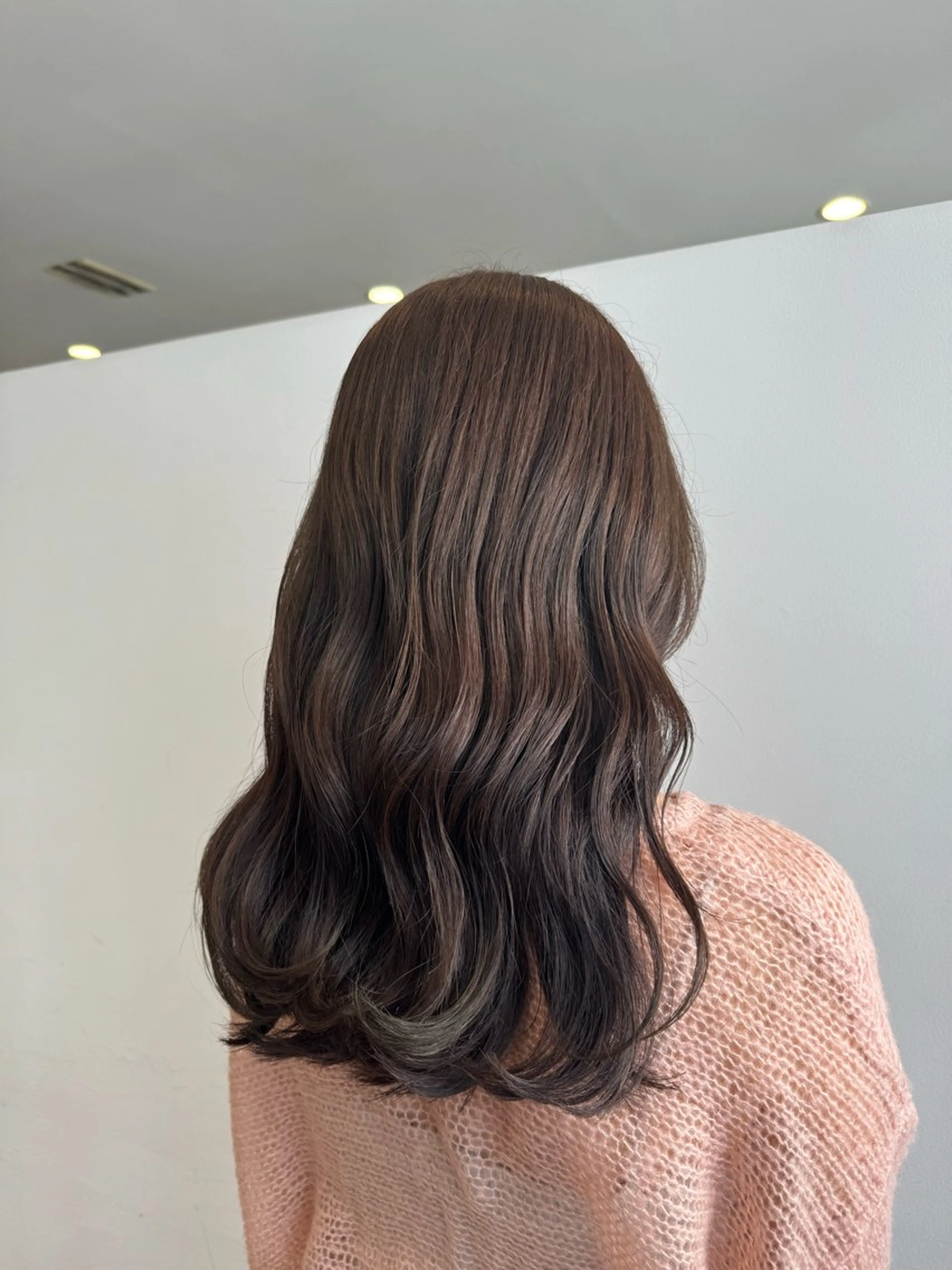 セミロング カラー Defi【ディフィー】所属・defi/ rinaのヘアスタイル