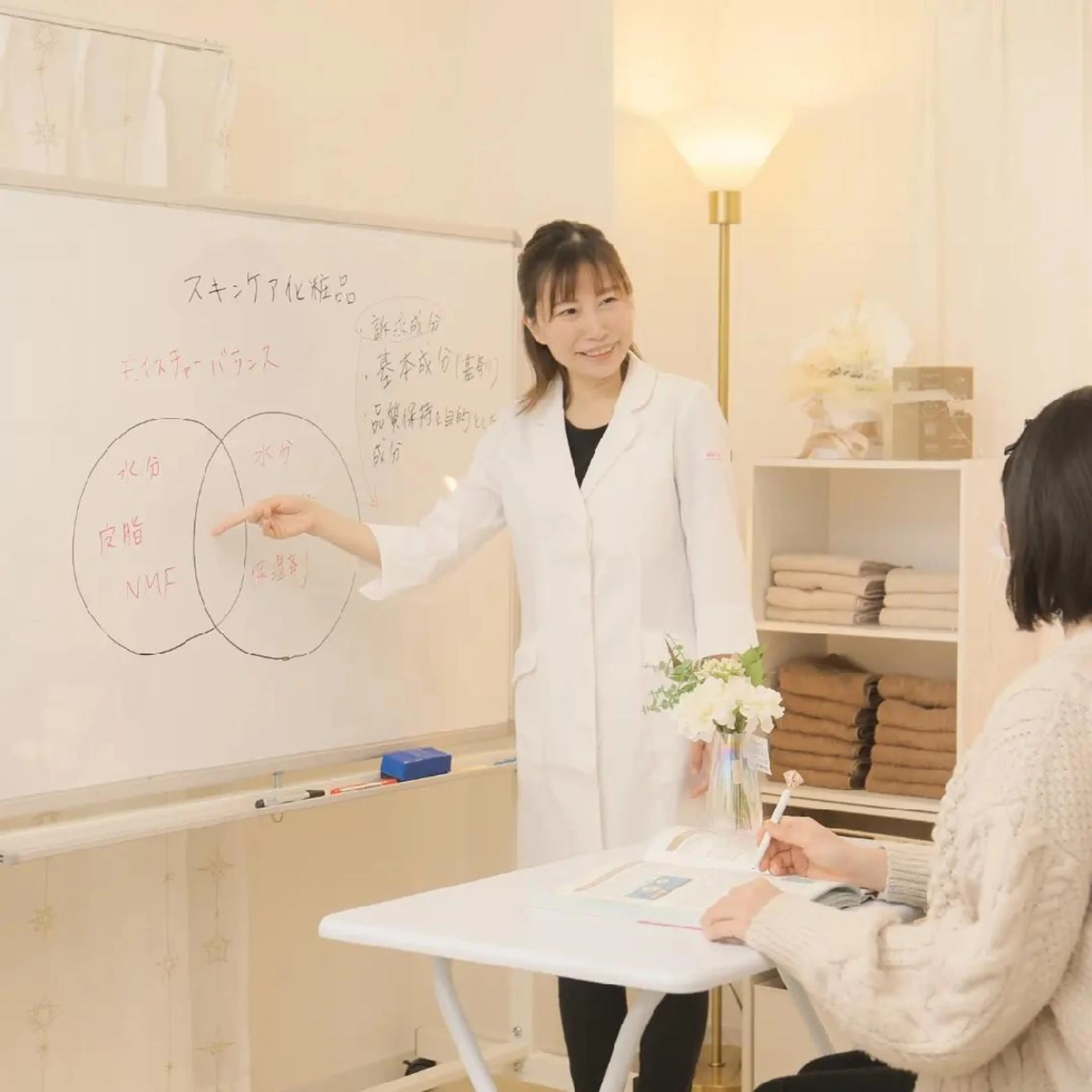 自分の肌タイプを知る！スキンケア講座初級＋プチエステの写真