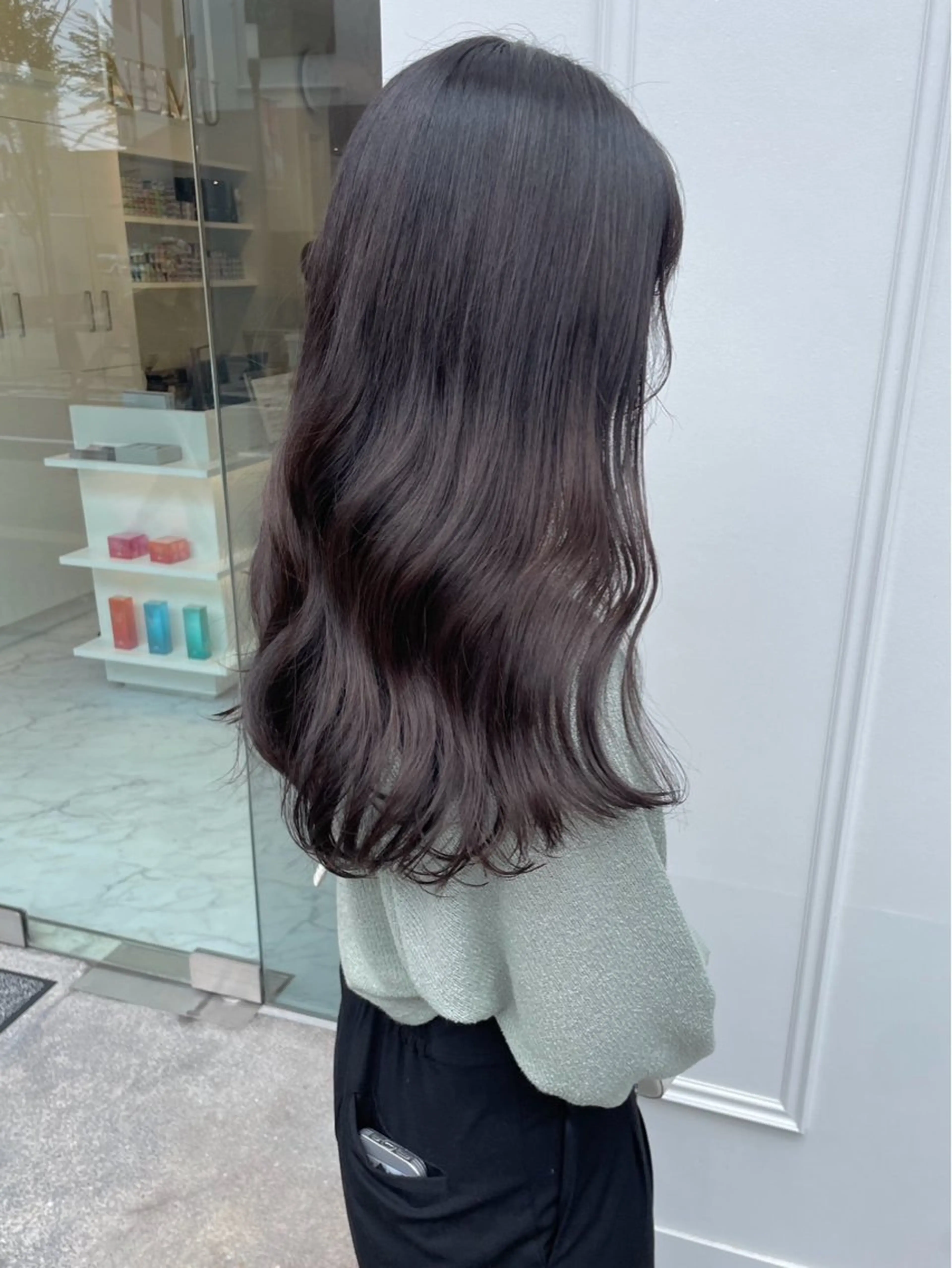 ロング カラー ParveMix 岡本えりかのヘアスタイル