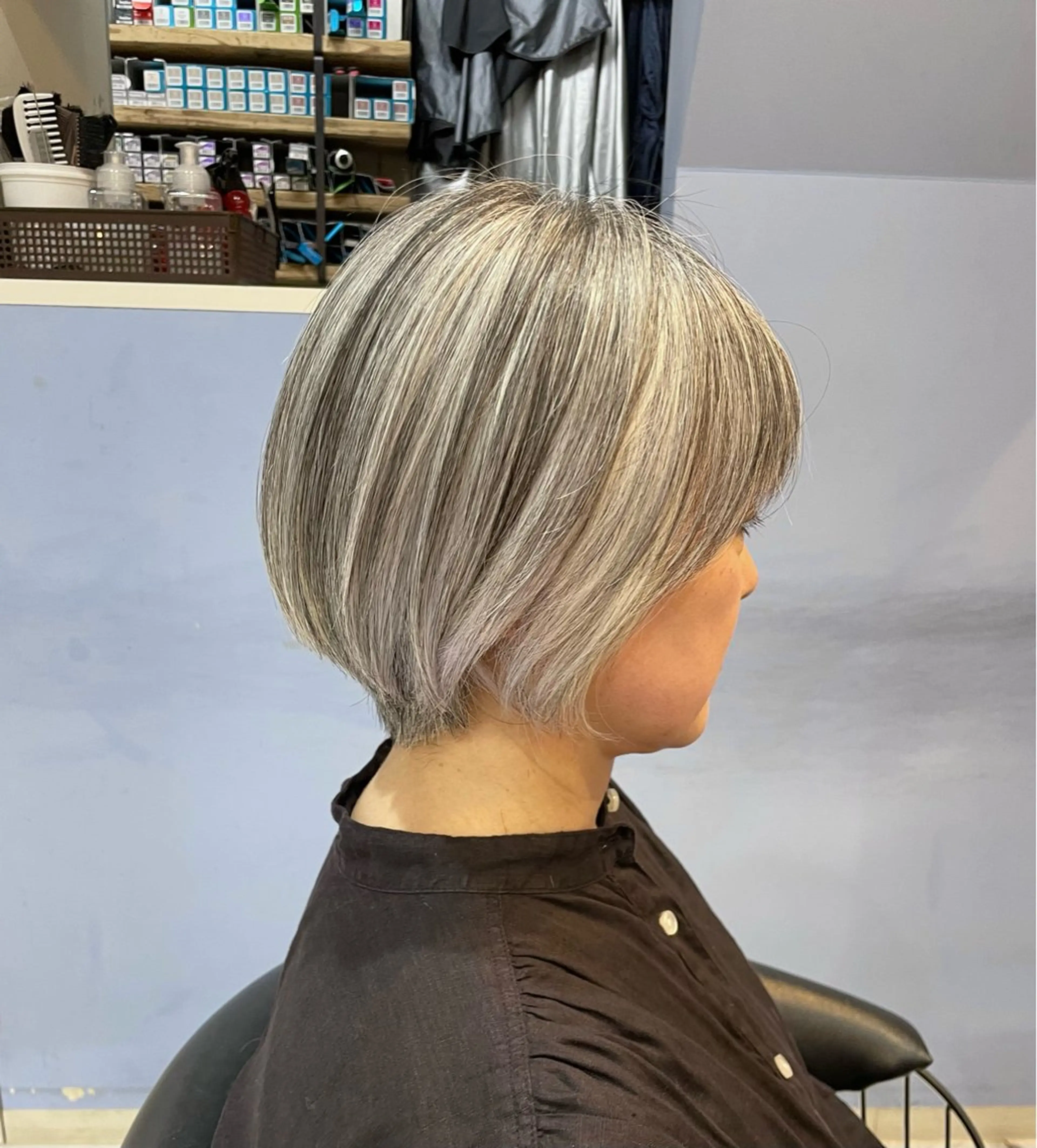 ショート mao♡ベージュ/ 顔周りカットのヘアスタイル