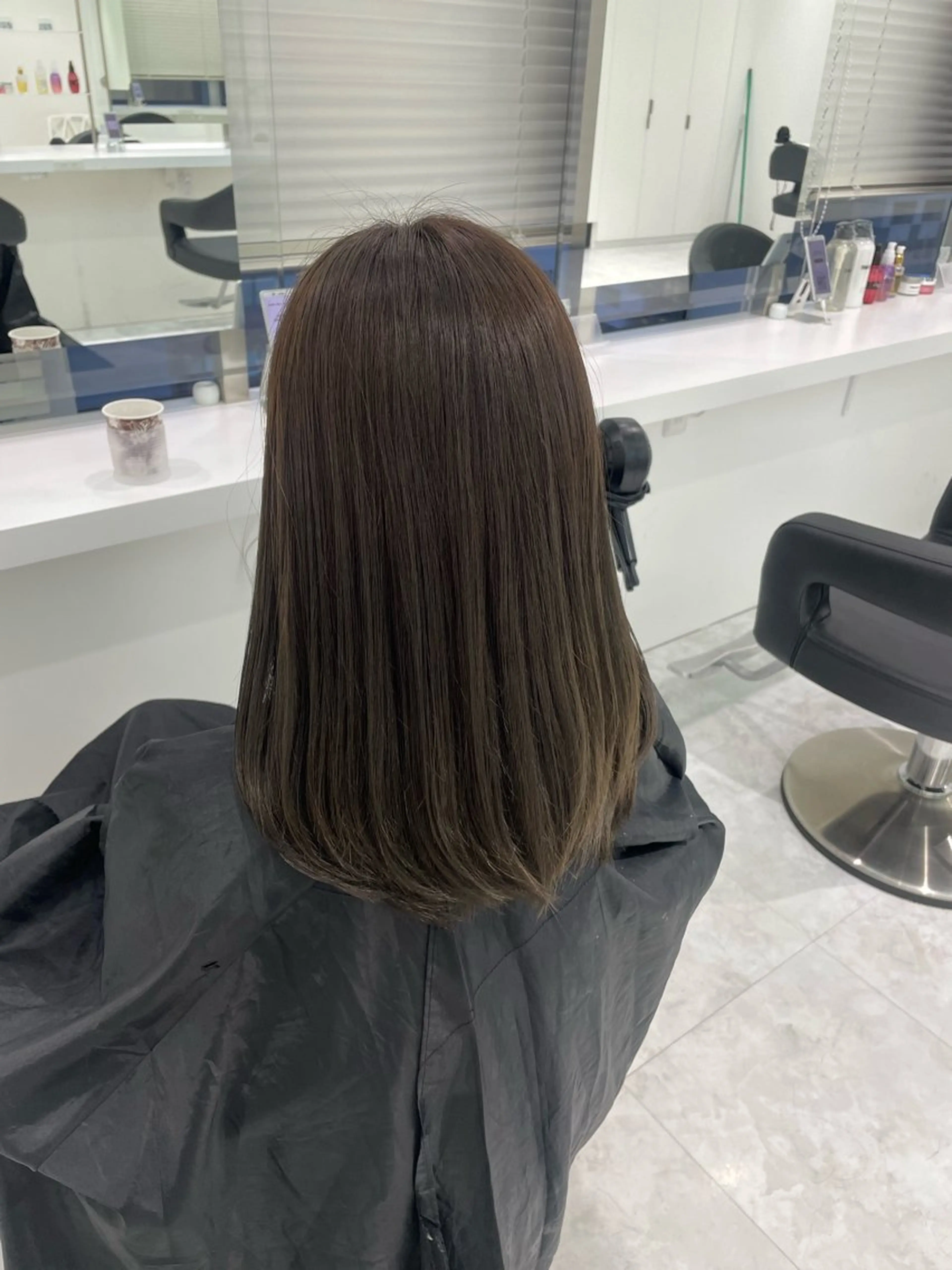 セミロング ヘアカラー トリートメント ヘッドスパ ヘアセット 🌿透明感赤み消し Keishin🌿のヘアスタイル