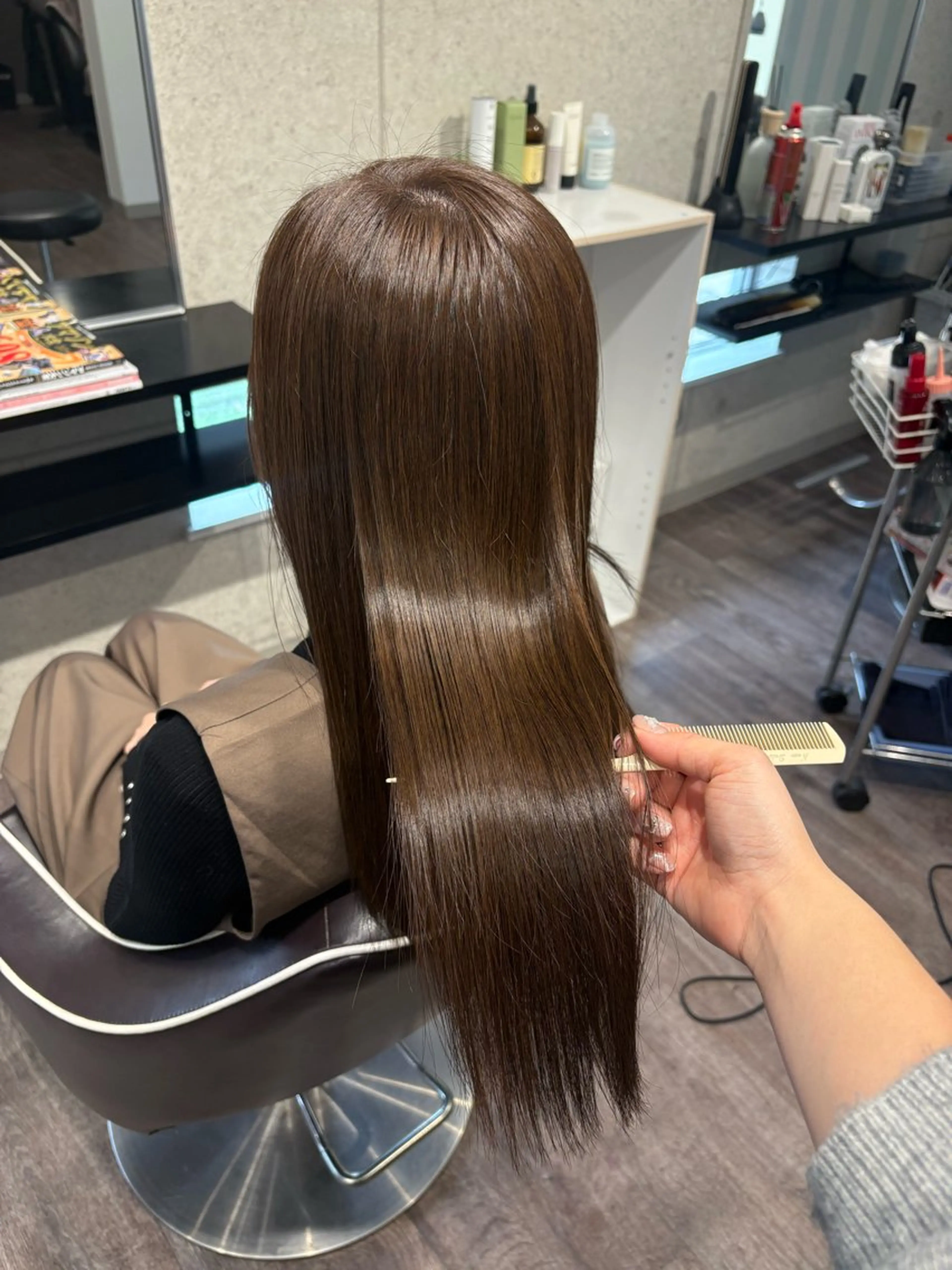 【大人気🌈髪質改善】カット➕メテオカラー(女性限定・ロング料別途)の写真