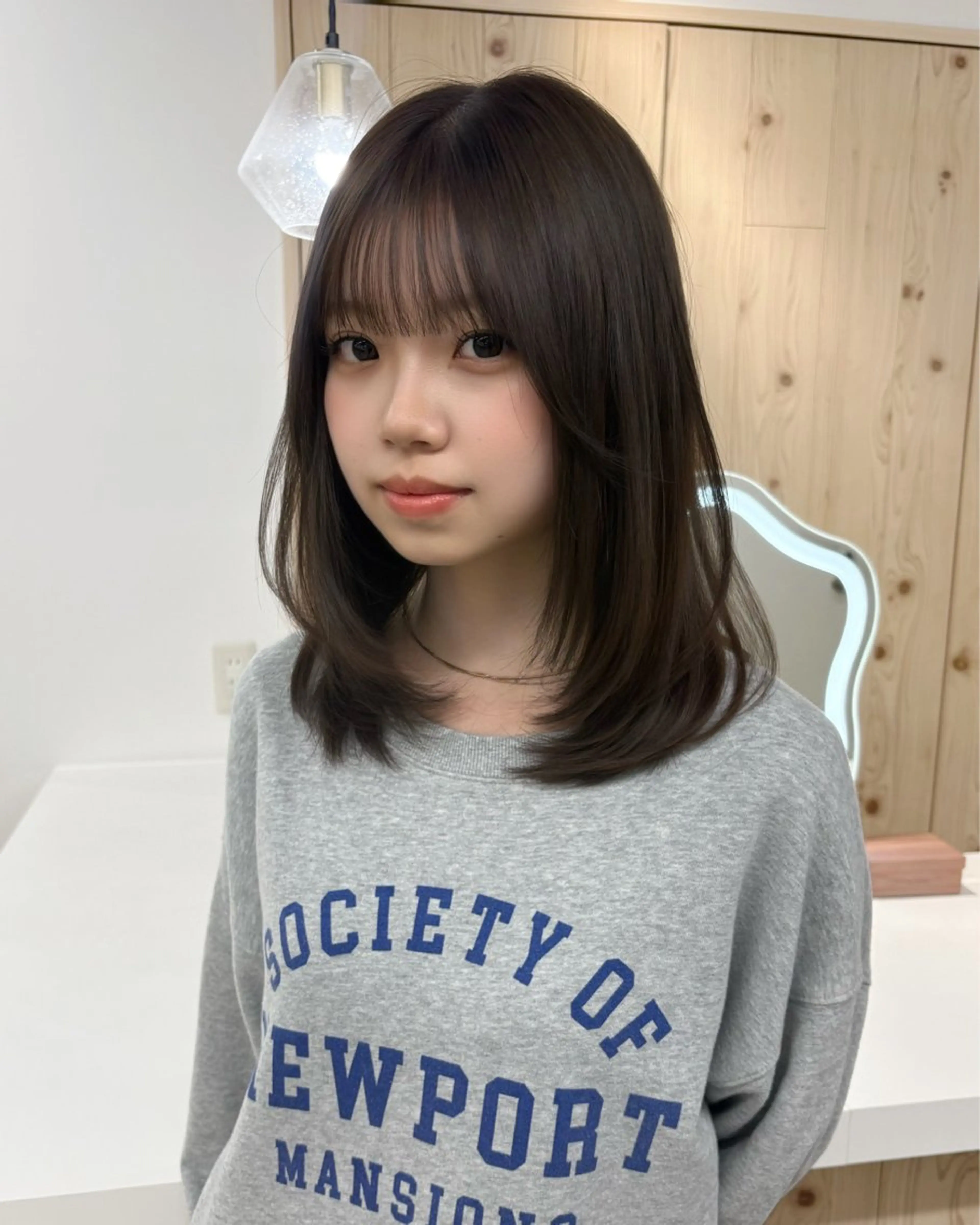 ロング カラー カット ヘアカラー トリートメント ヘアセット 新宿/韓国ヘア/ 髪質改善ストレートのヘアスタイル