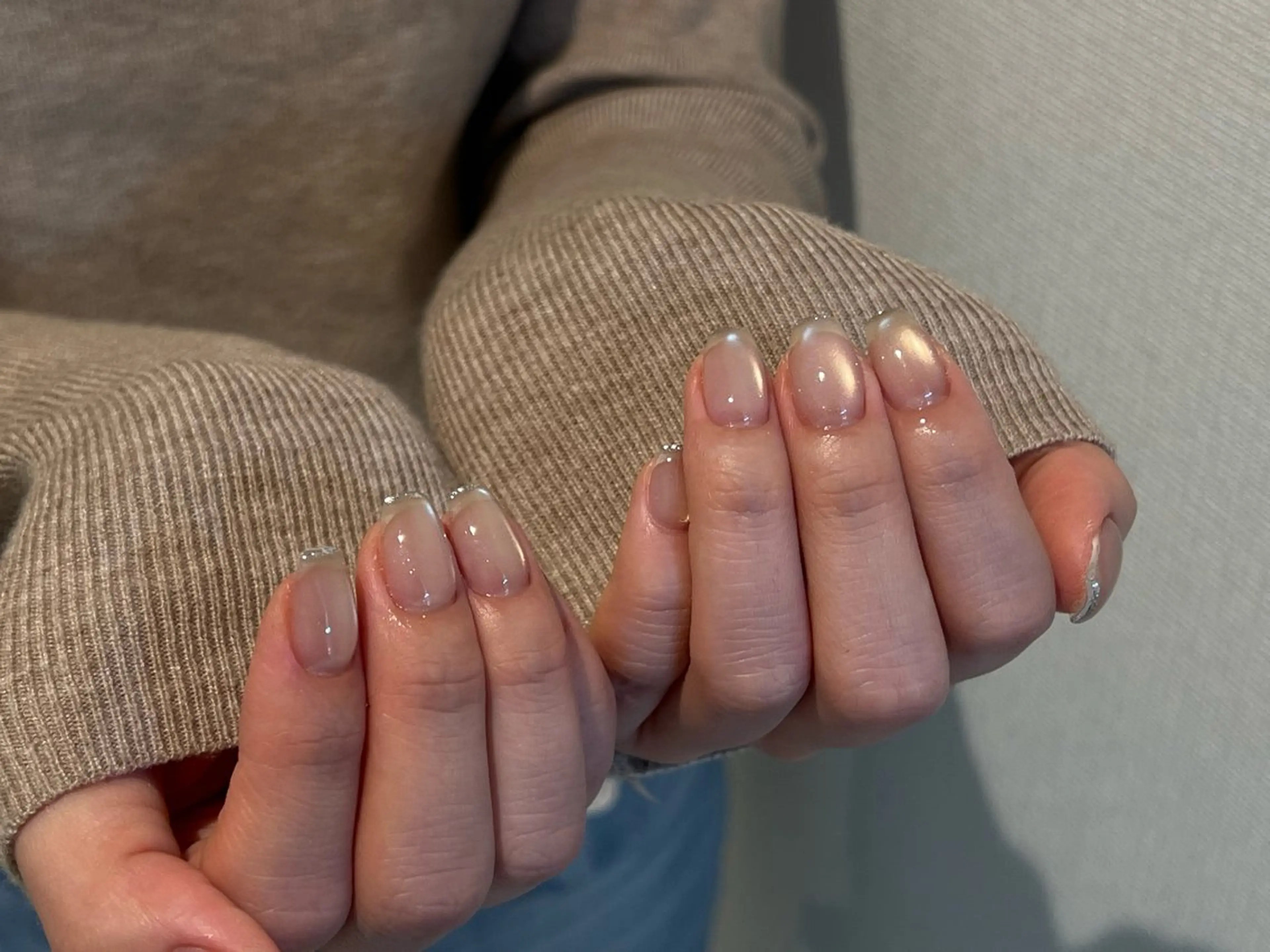 ネイル マグネットネイル シルバー シンプルネイル ♡CELEBRAIL YUKI♡のネイルデザイン