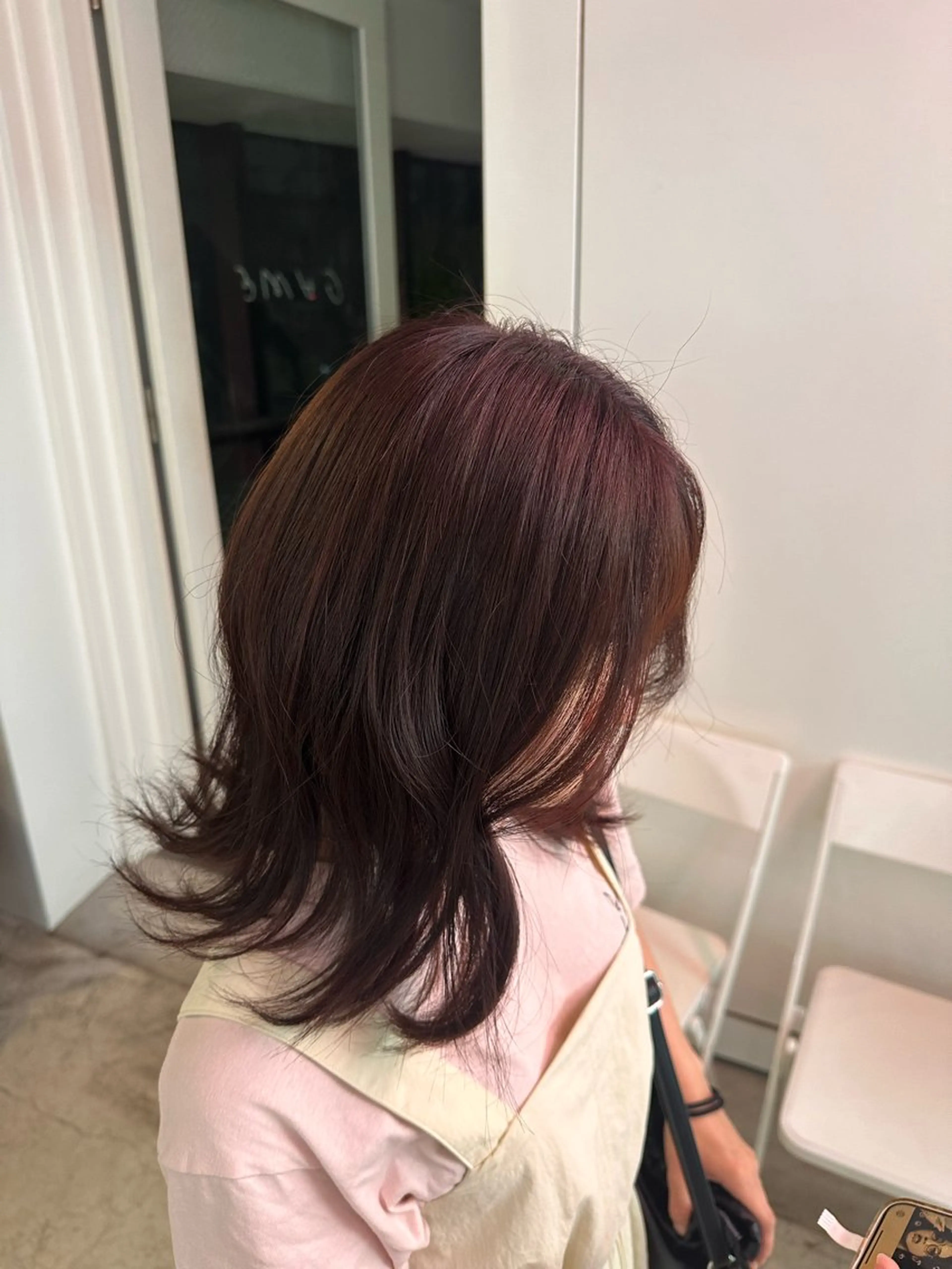 ミディアム ヘアカラー トリートメント ヘアセット 高明度ハイトーン× ショート/莉音🧤のヘアスタイル