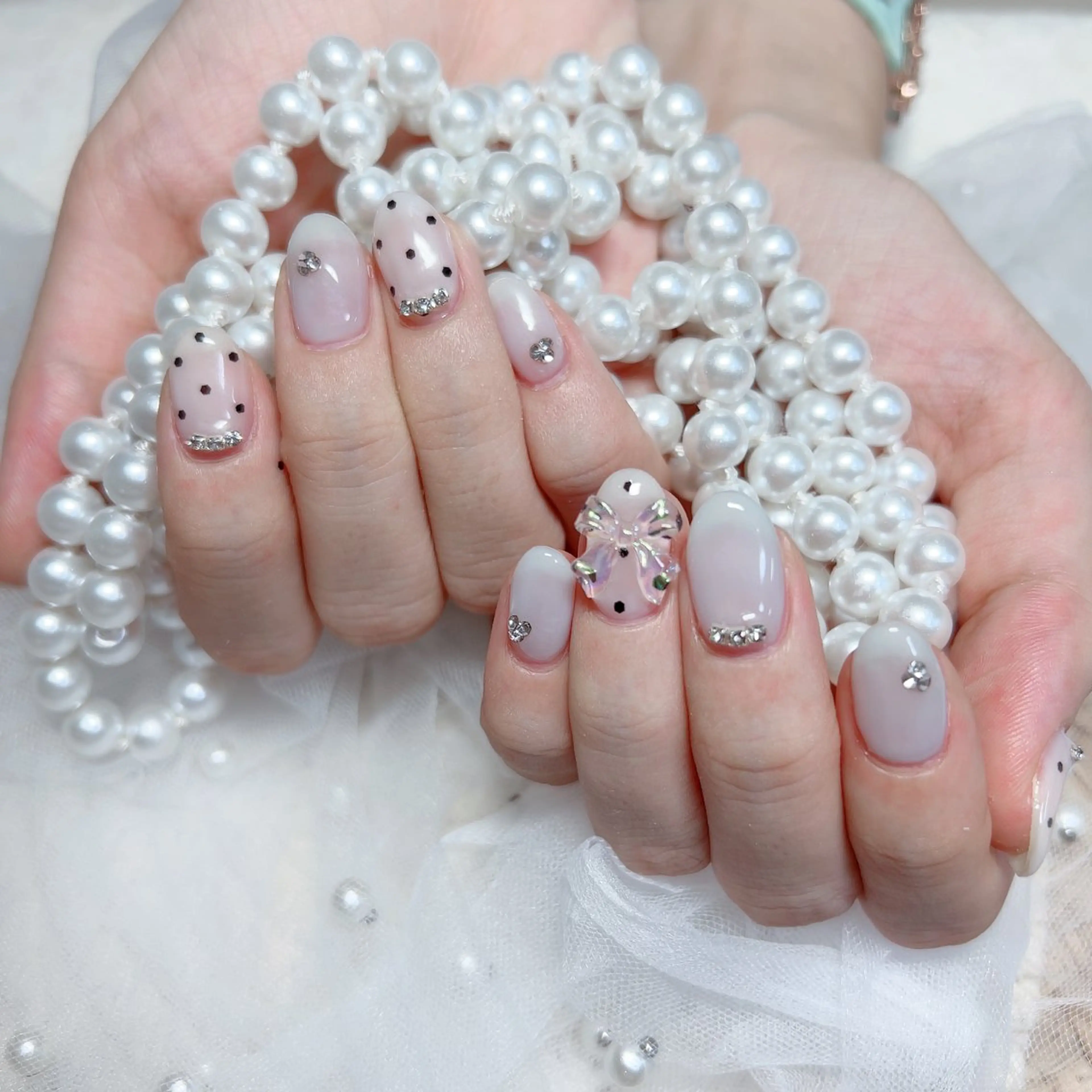 ネイル ハンドネイル M🌷nail 長さだし専門店のネイルデザイン