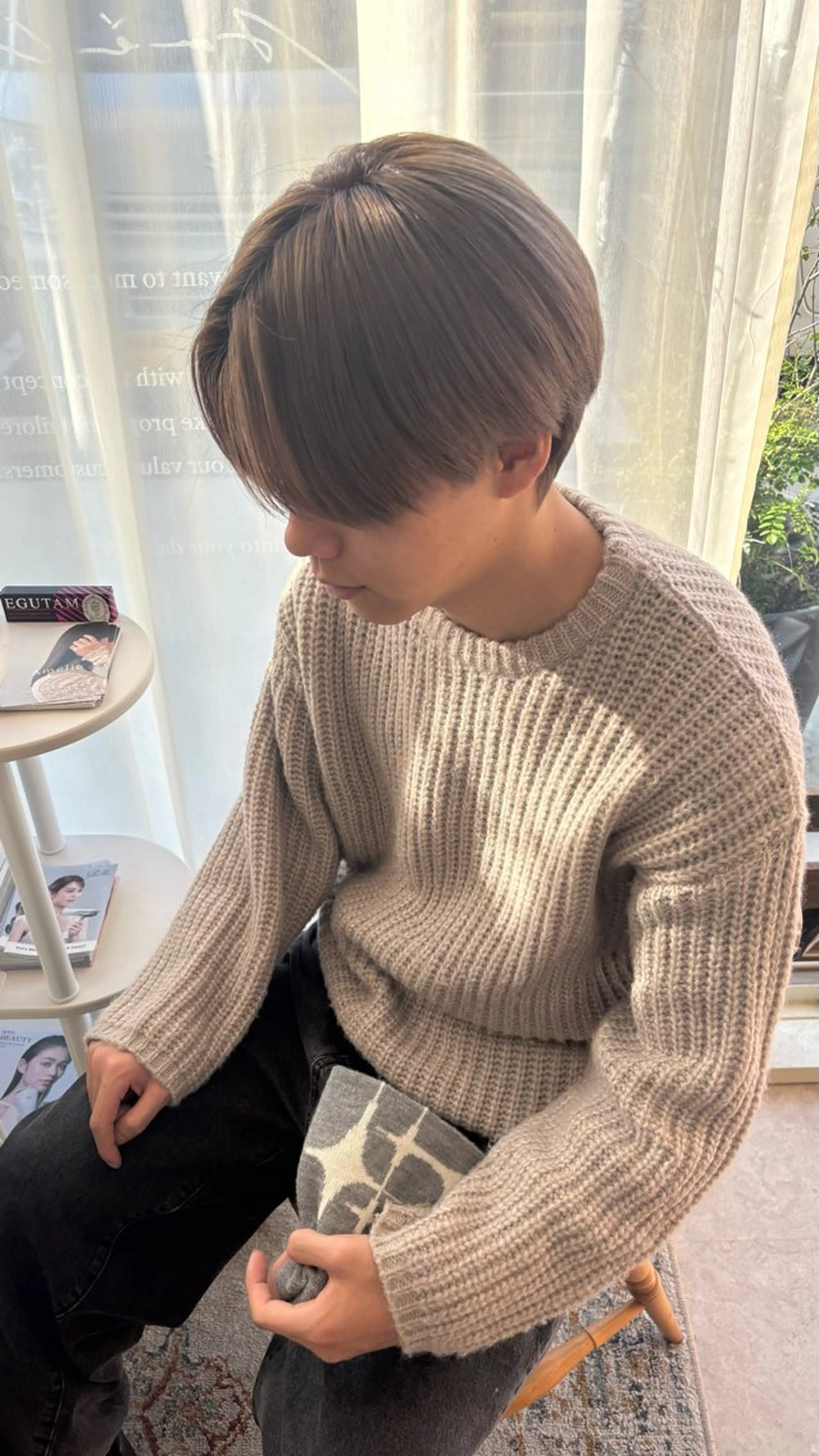 ショート カラー メンズ 能勢 莉里花のヘアスタイル