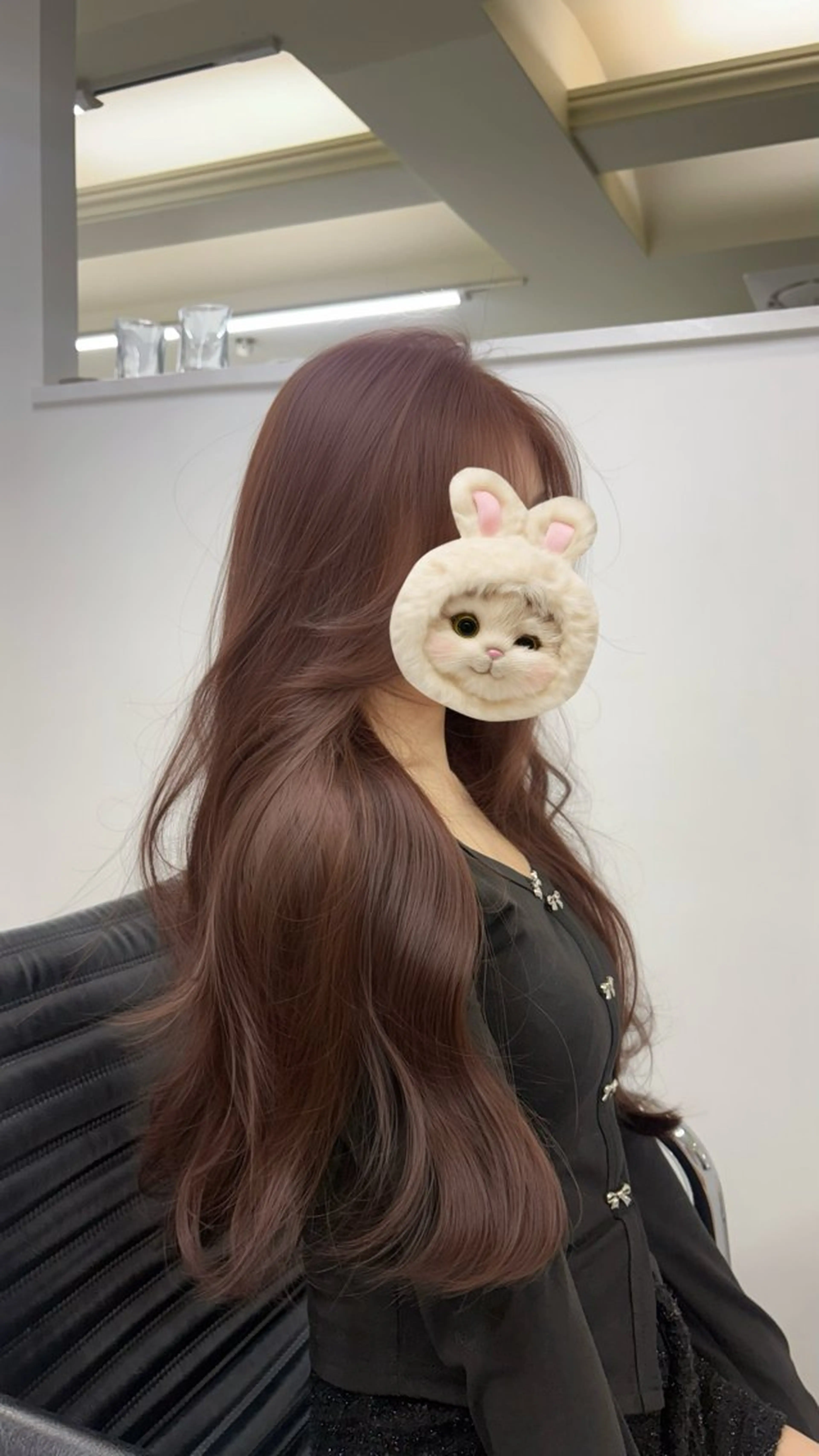 ロング カラー カット ヘアカラー ATRA所属・ワンホン級艶髪 🤍𝑀𝐼𝐻𝑂のヘアスタイル