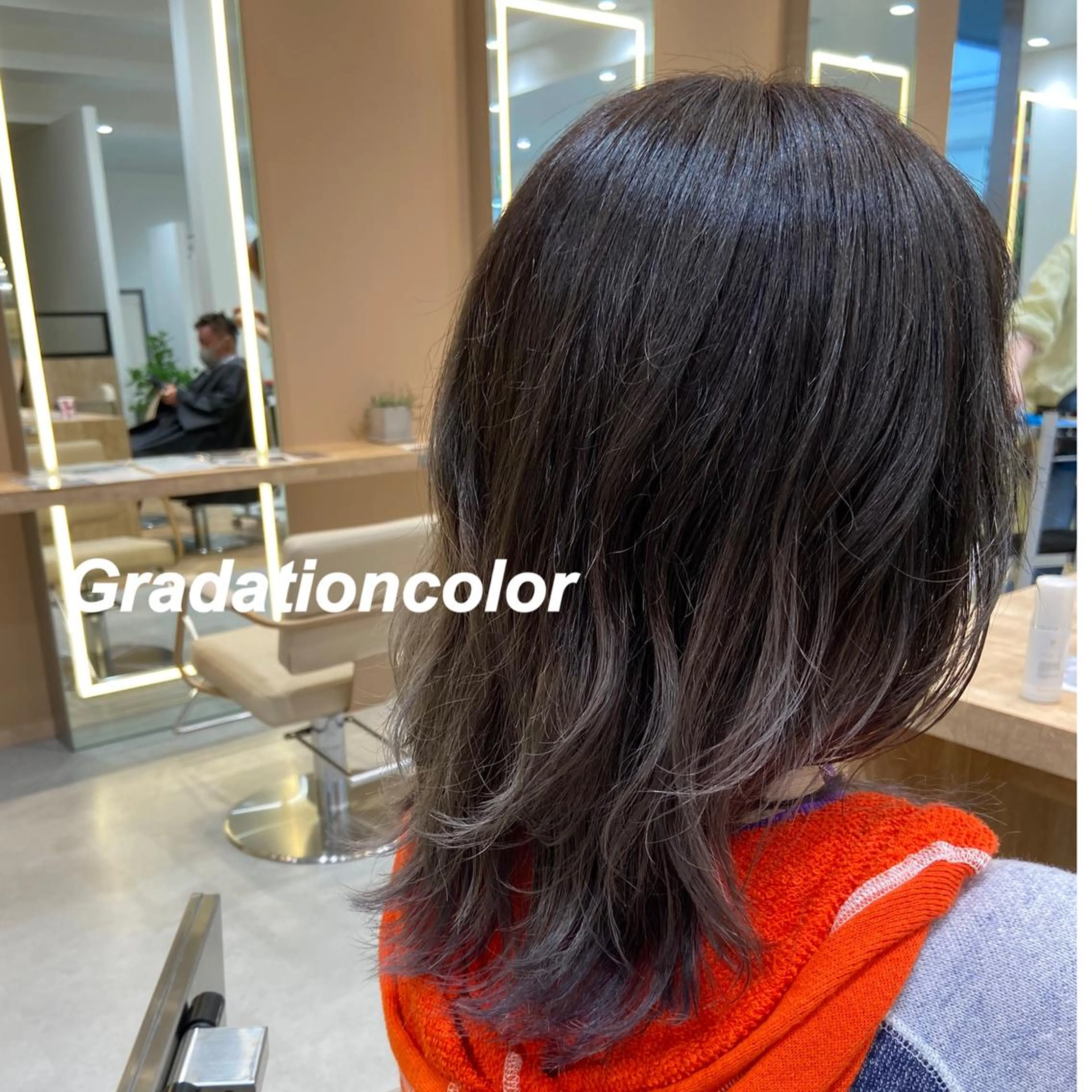 セミロング プルエクステ/インナ ーカラー🦊はるなのヘアスタイル